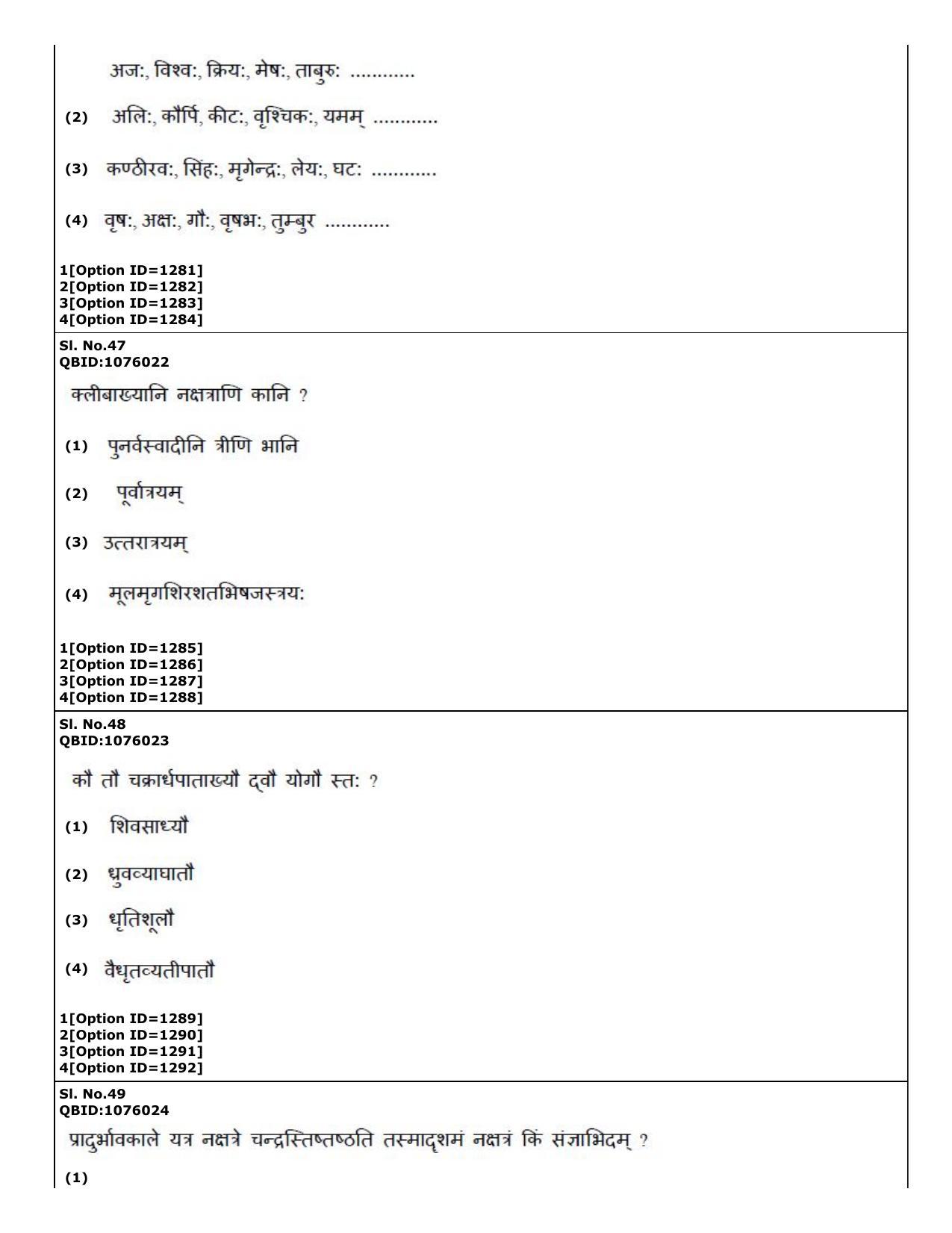 CUET (PG) 2022: PGQP73 Phalita and Siddantha Jyotisha (01-09-2022) Question Paper - Page 23
