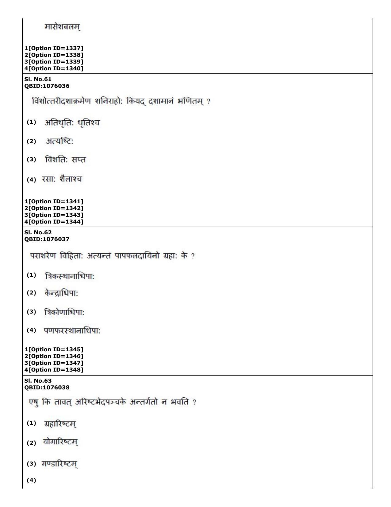 CUET (PG) 2022: PGQP73 Phalita and Siddantha Jyotisha (01-09-2022) Question Paper - Page 28