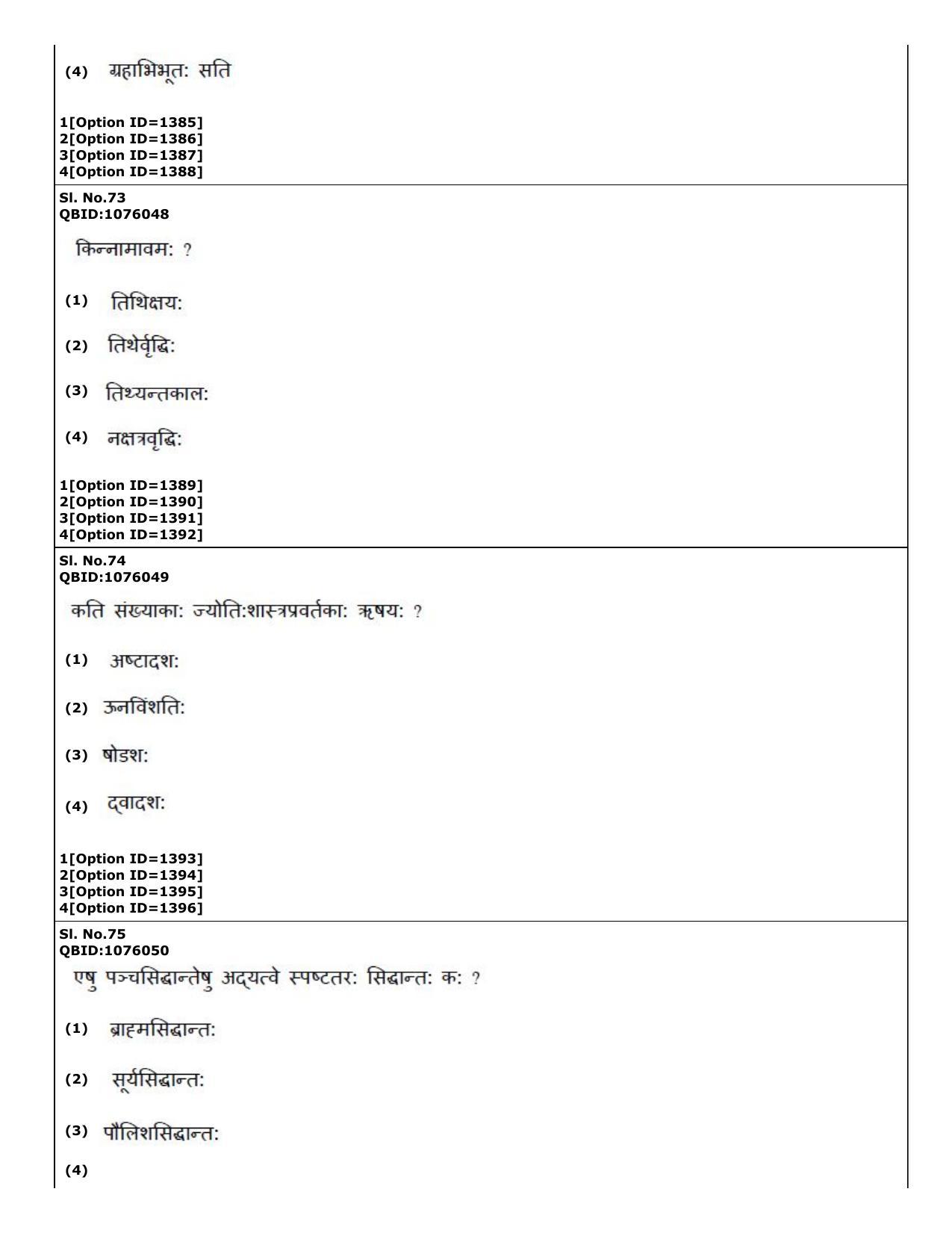 CUET (PG) 2022: PGQP73 Phalita and Siddantha Jyotisha (01-09-2022) Question Paper - Page 32