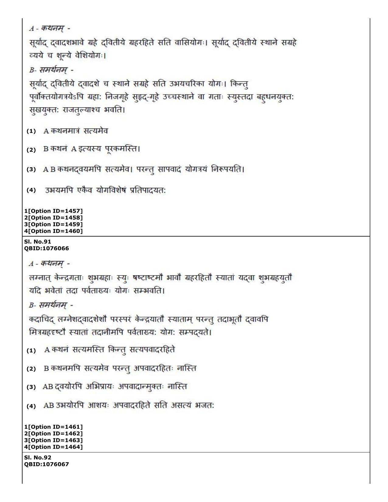 CUET (PG) 2022: PGQP73 Phalita and Siddantha Jyotisha (01-09-2022) Question Paper - Page 40