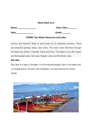Worksheet for Class 1 GK Assignment 3