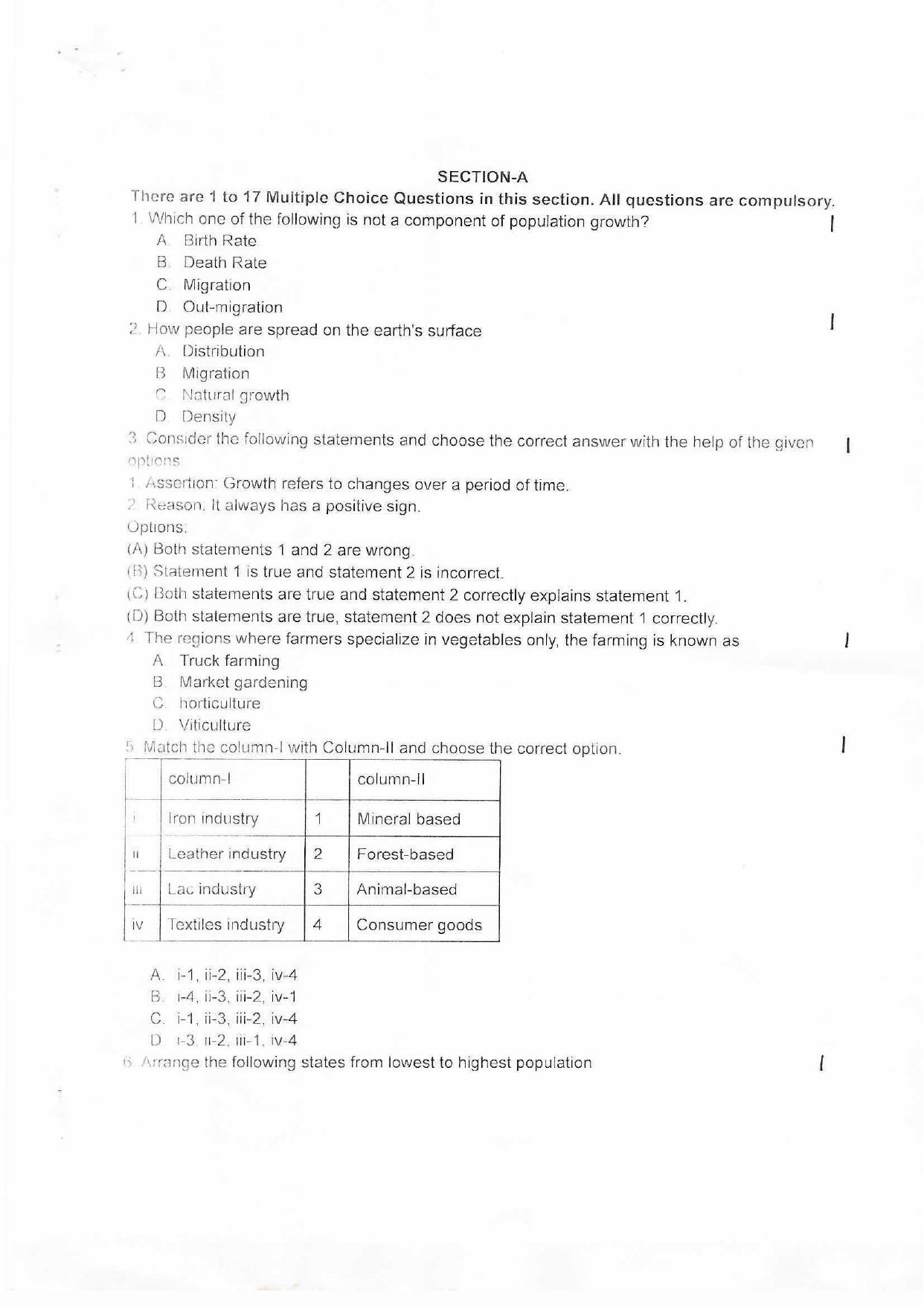 Edudel Class 12 Geography Practice Papers-1 (2023-24) - Page 3