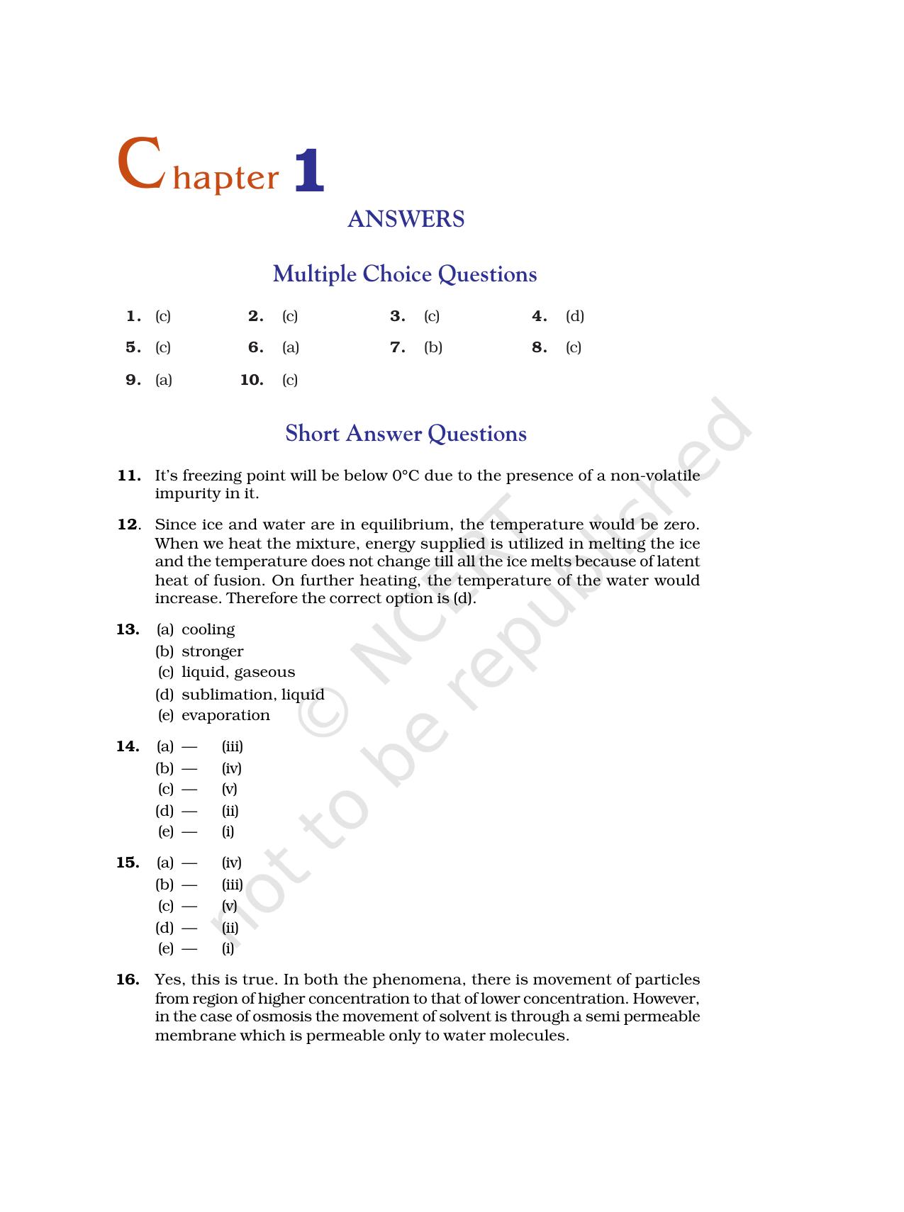 NCERT Exemplar Class 9: Science Asnwers - Page 1