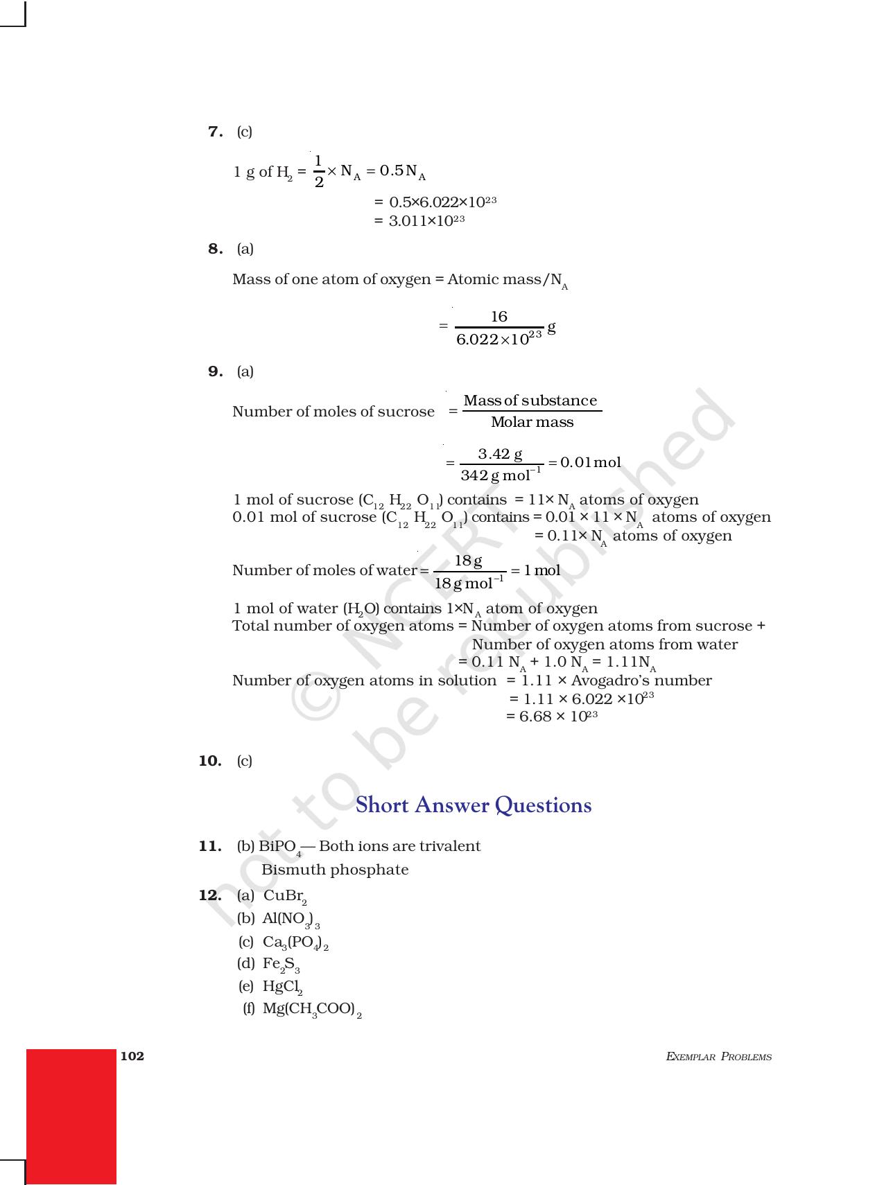 NCERT Exemplar Class 9: Science Asnwers - Page 10