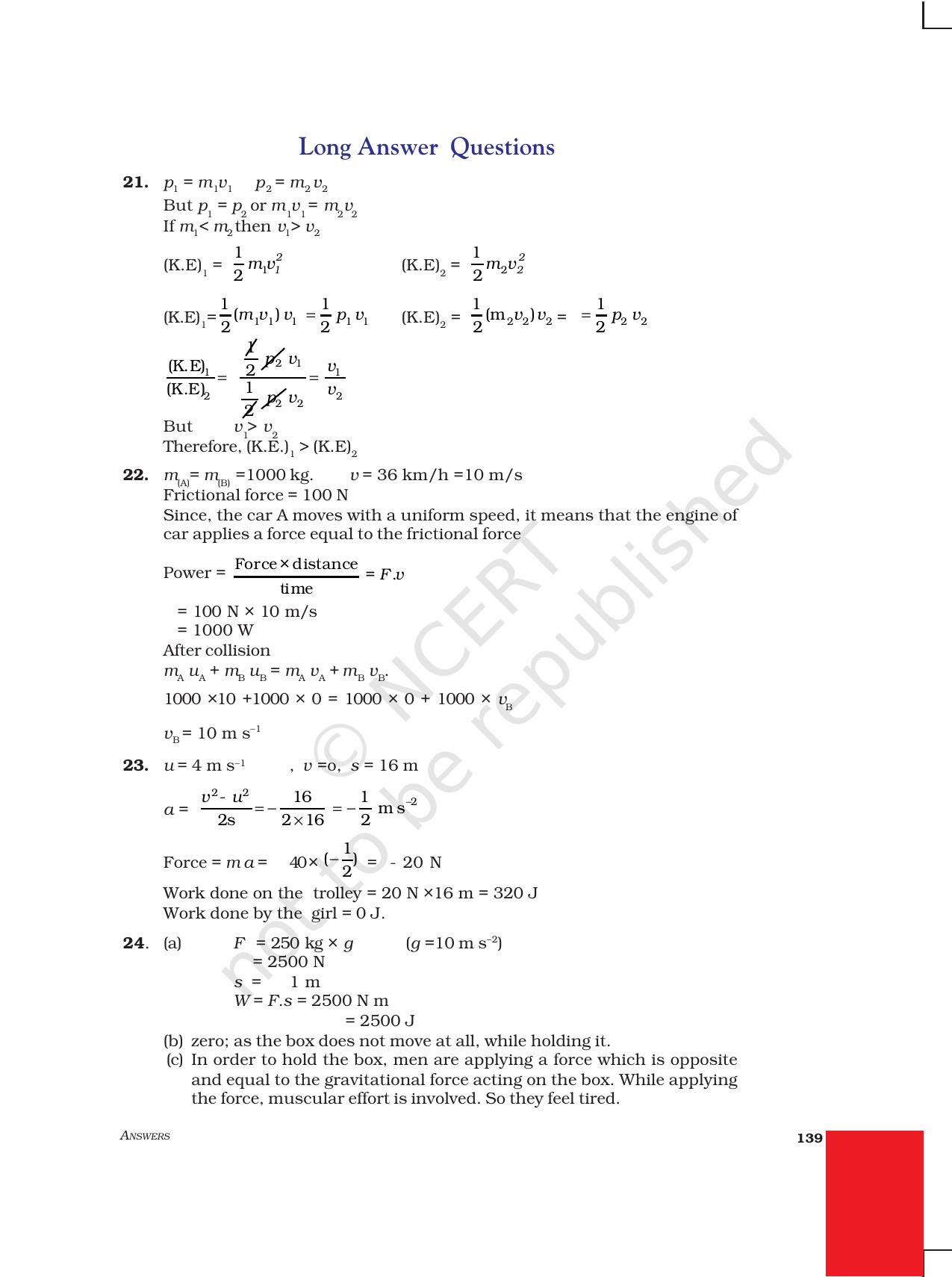 NCERT Exemplar Class 9: Science Asnwers - Page 47