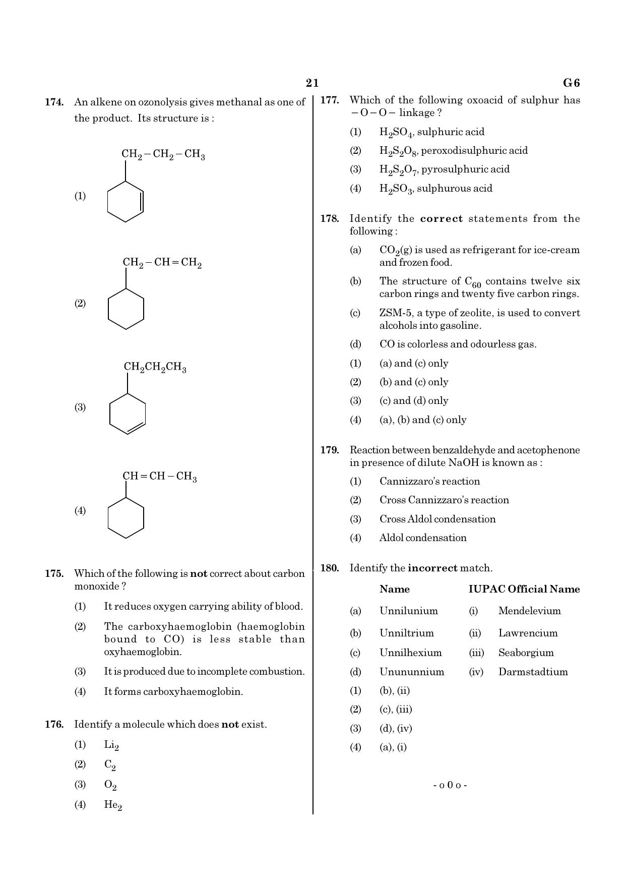 NEET G6 2020 Question Paper - Page 21
