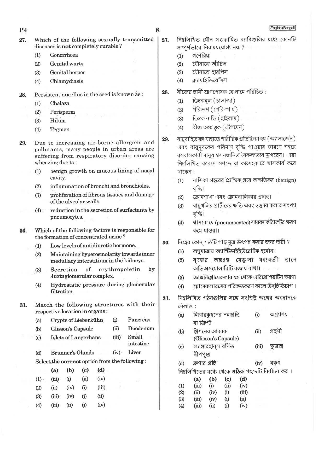 NEET P4 2019 Question Paper - Page 8