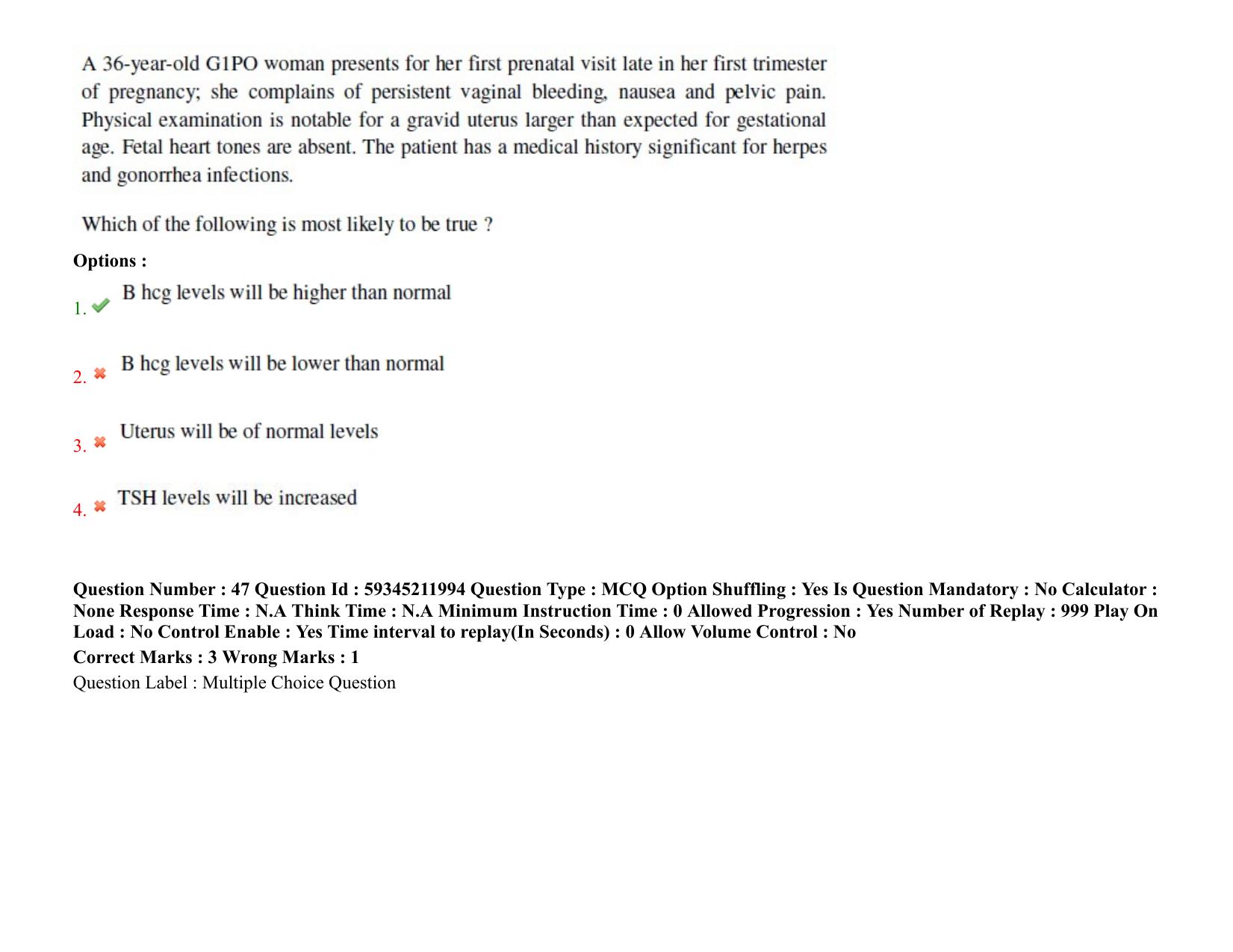 BHU RET Obstetrics & Gynecology 2021 Question Paper - Page 40