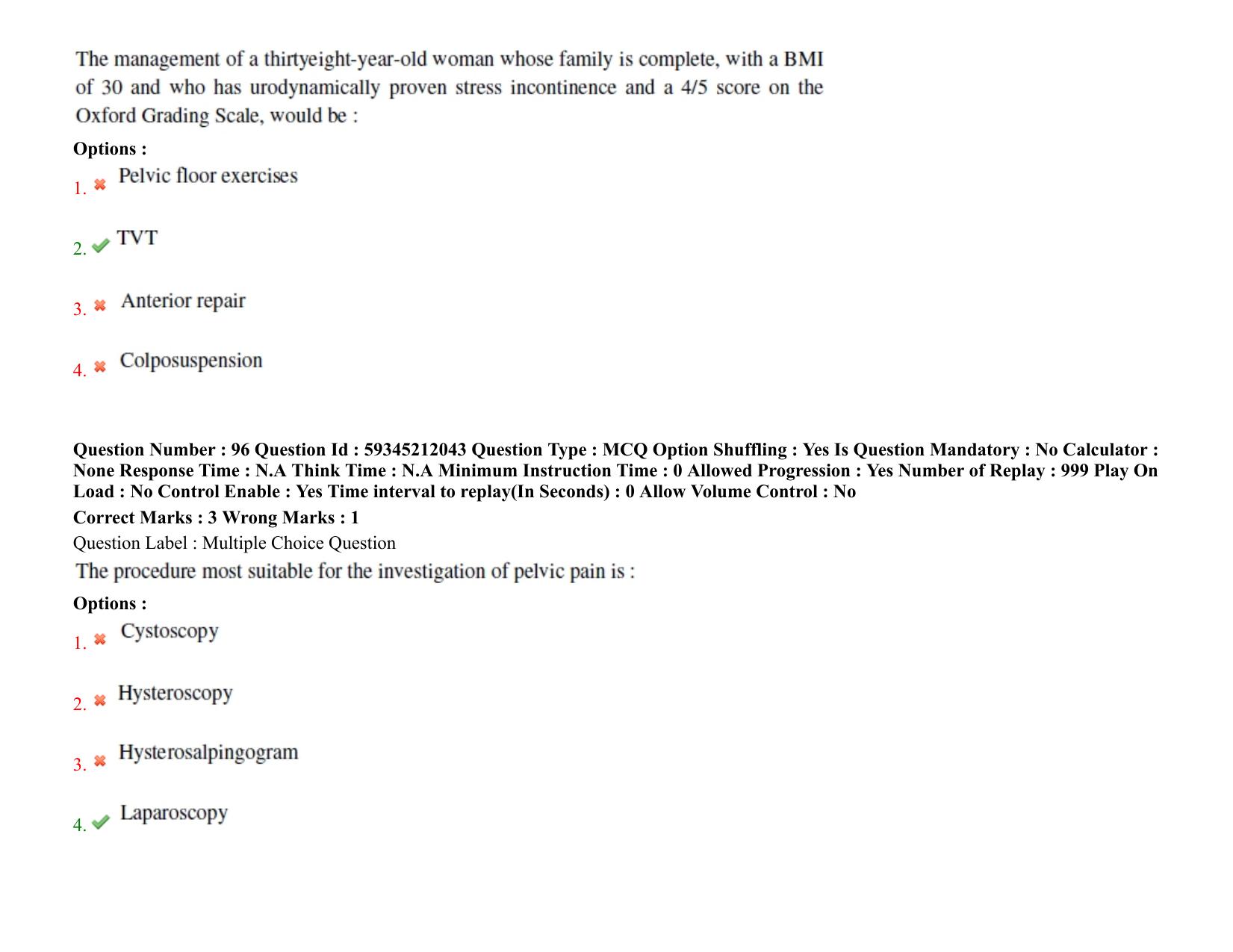 BHU RET Obstetrics & Gynecology 2021 Question Paper - Page 71
