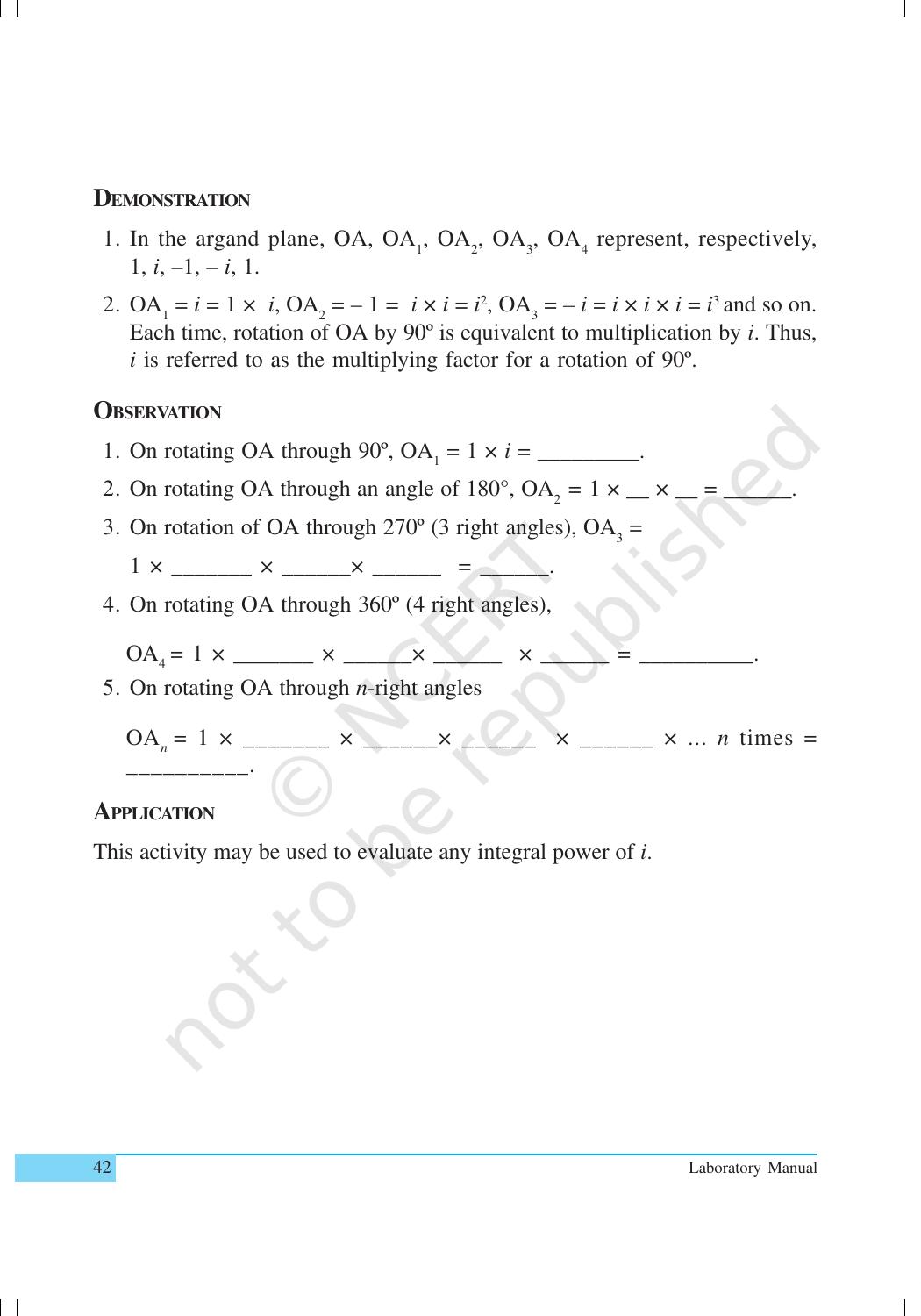 NCERT Laboratory Manuals for Class XI Mathematics - Activities (11 to 20) - Page 2