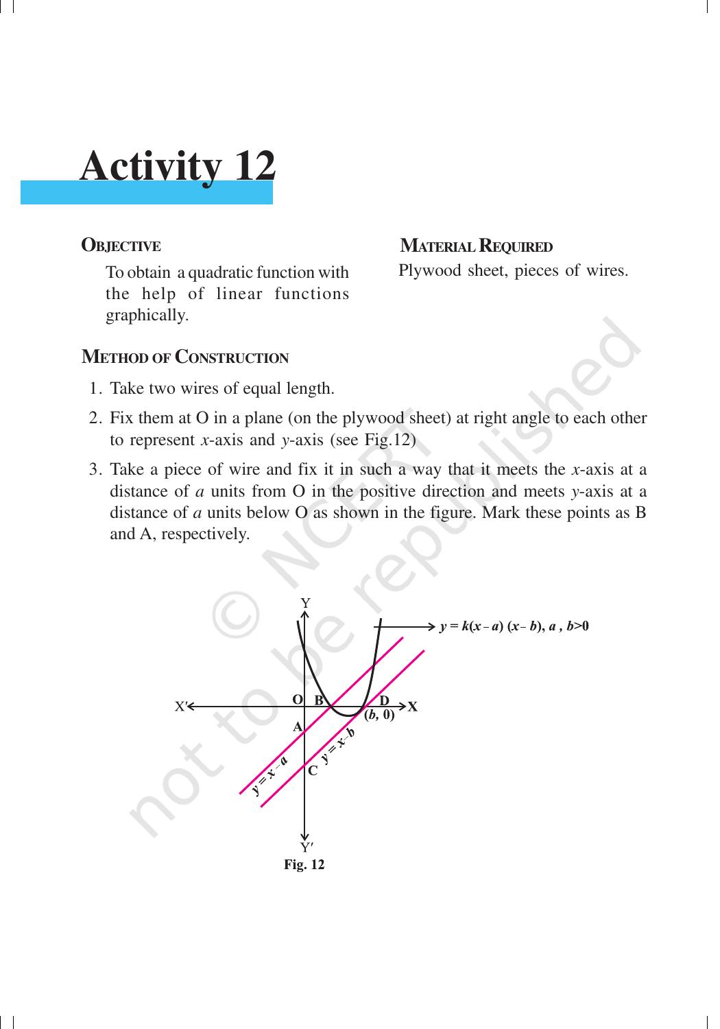 NCERT Laboratory Manuals for Class XI Mathematics - Activities (11 to 20) - Page 3