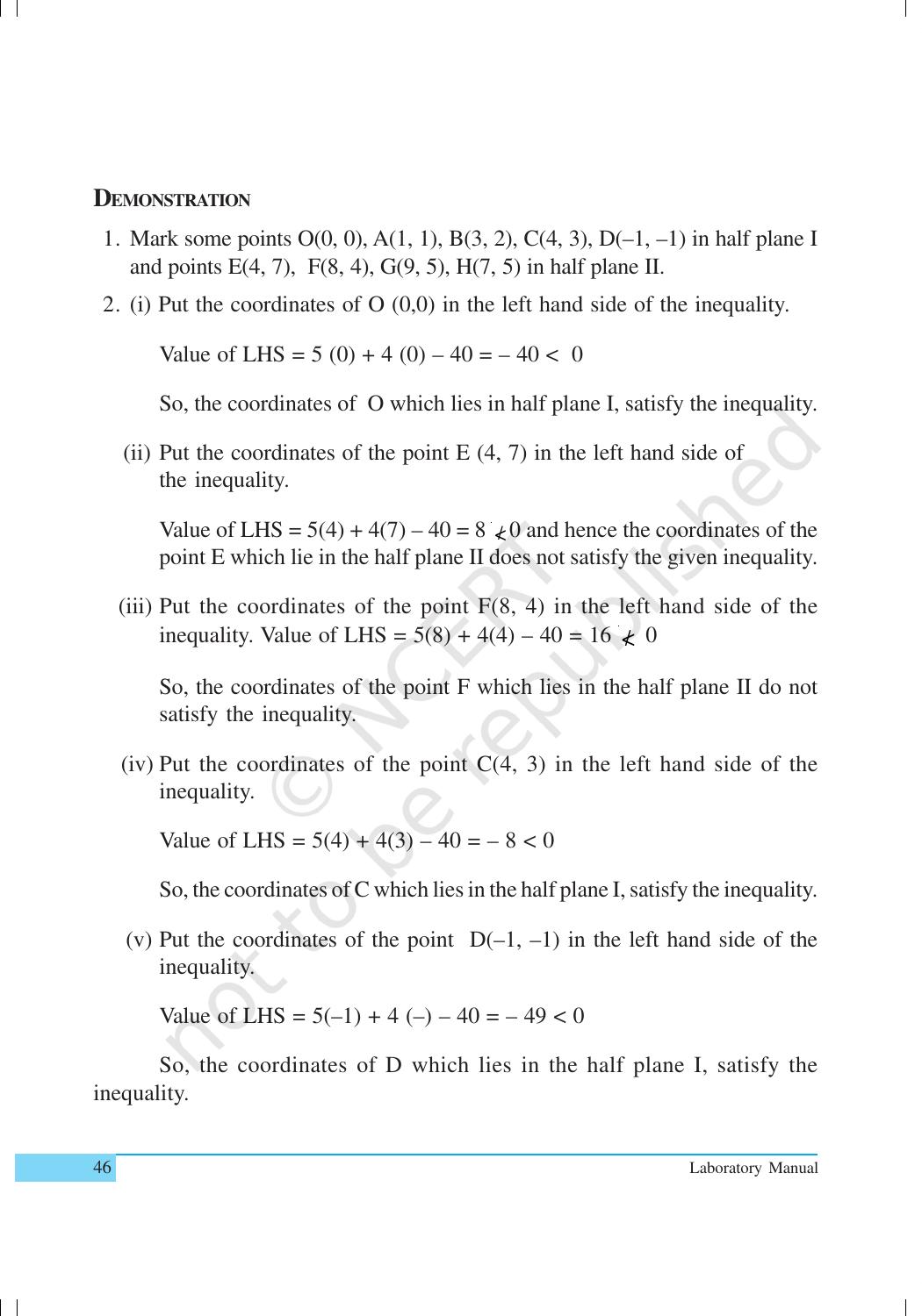 NCERT Laboratory Manuals for Class XI Mathematics - Activities (11 to 20) - Page 6