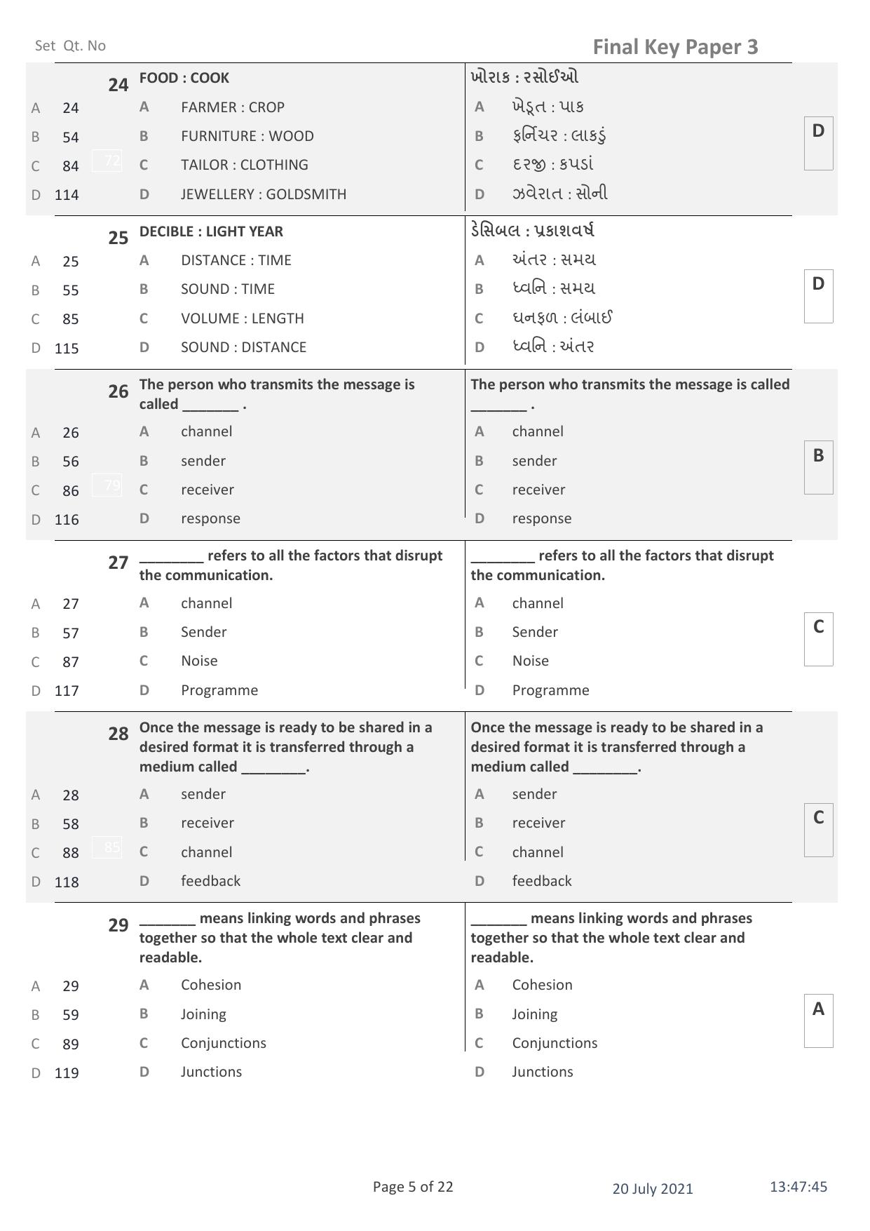 IITE Entrance Exam (i3T) Paper 3 Question Paper with Answer Key - Page 5