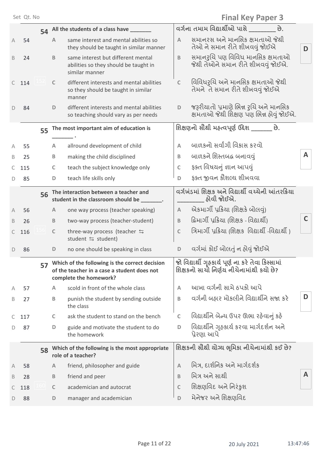 IITE Entrance Exam (i3T) Paper 3 Question Paper with Answer Key - Page 11