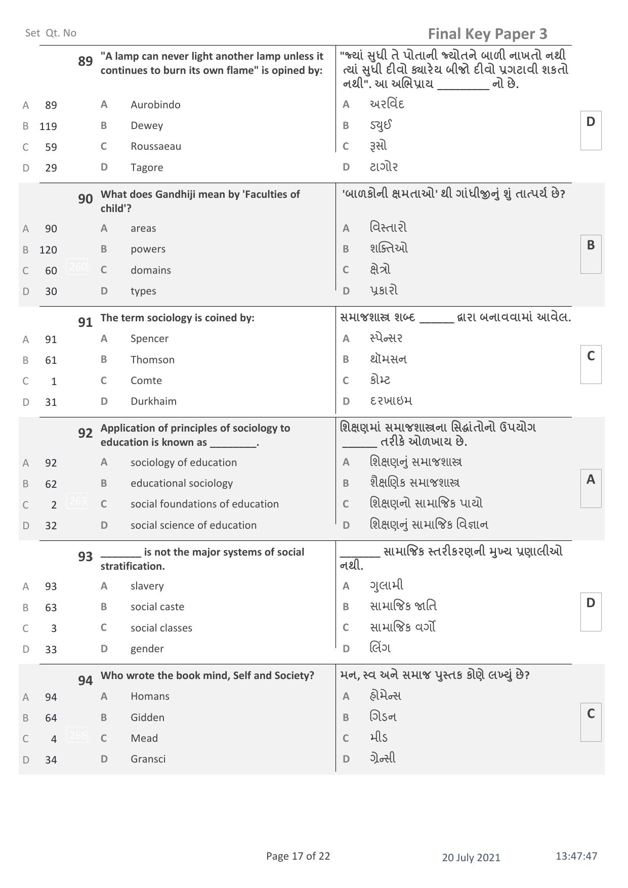 IITE Entrance Exam (i3T) Paper 3 Question Paper with Answer Key - Page 17