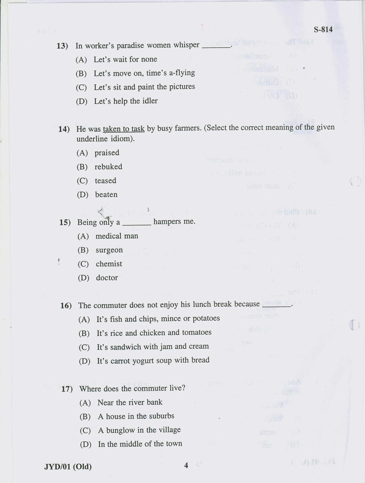 Gujarat Board Class 10th ENGLISH OLD COURSE 2019 Question Paper - Page 4