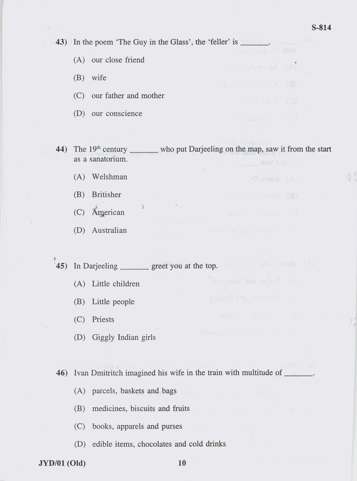 Gujarat Board Class 10th ENGLISH OLD COURSE 2019 Question Paper - Page 10