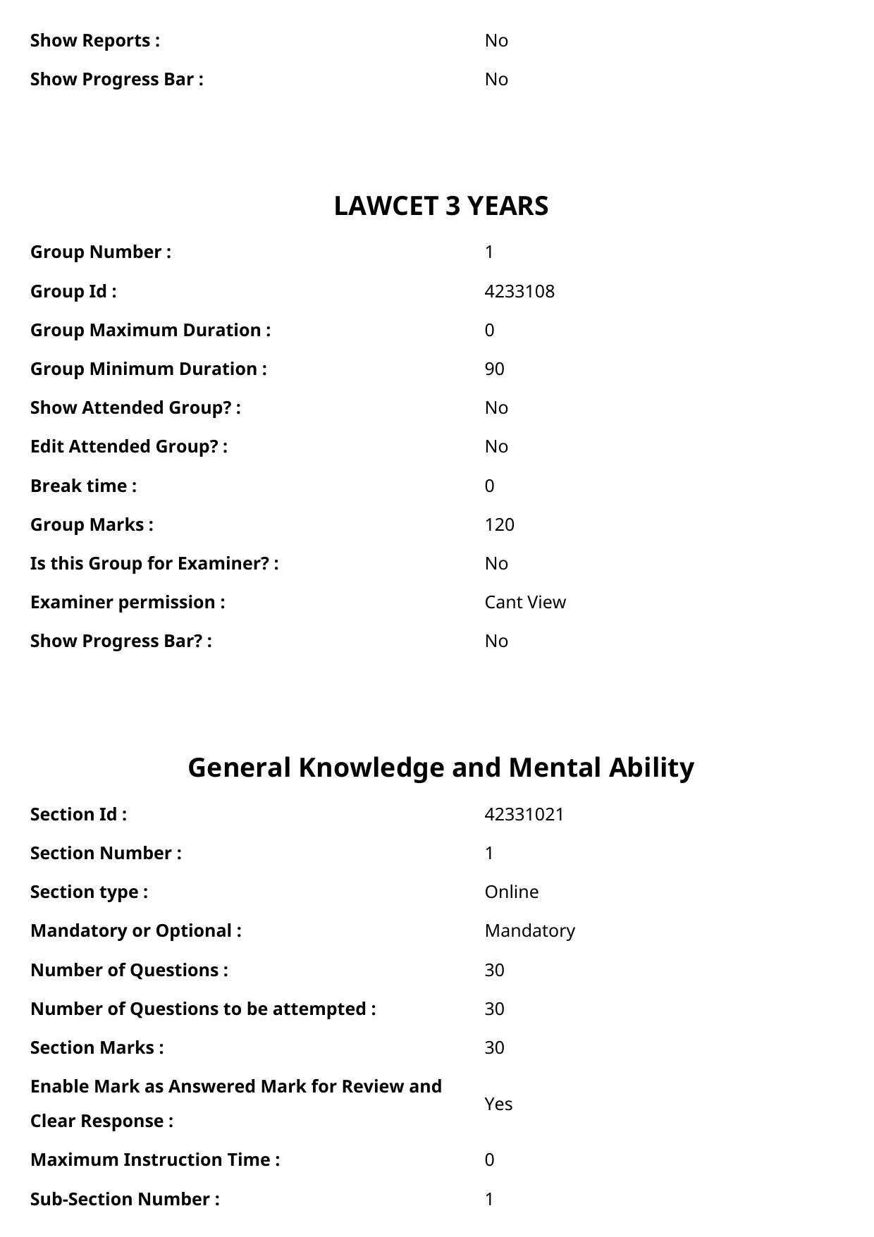 TS LAWCET 2023 LAWCET 3 YEARS Shift 1 Question Paper - Page 2