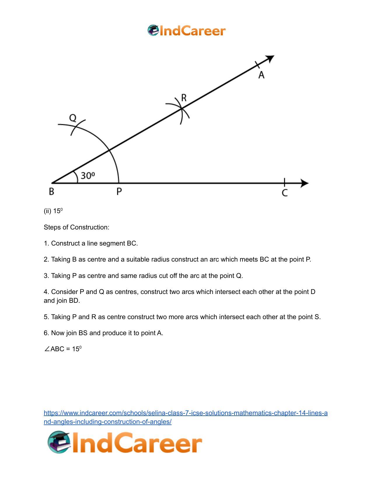 Selina Class 7 ICSE Solutions Mathematics : Chapter 14- Lines and Angles (Including Construction of Angles) - Page 59