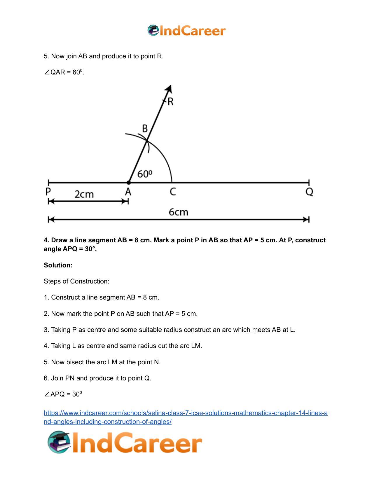Selina Class 7 ICSE Solutions Mathematics : Chapter 14- Lines and Angles (Including Construction of Angles) - Page 64
