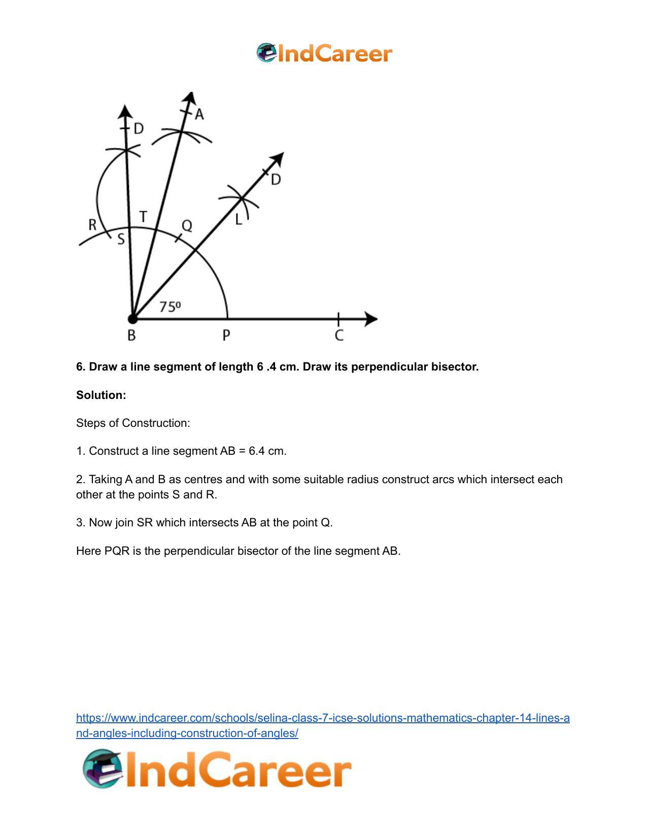 Selina Class 7 ICSE Solutions Mathematics : Chapter 14- Lines and Angles (Including Construction of Angles) - Page 66