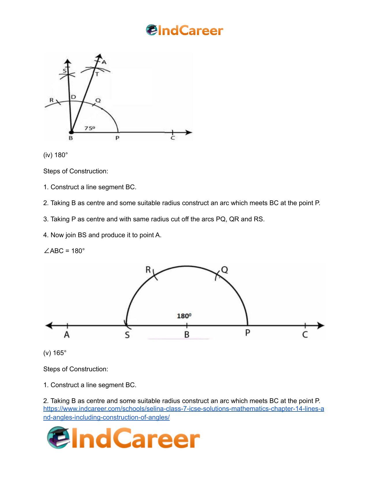 Selina Class 7 ICSE Solutions Mathematics : Chapter 14- Lines and Angles (Including Construction of Angles) - Page 97
