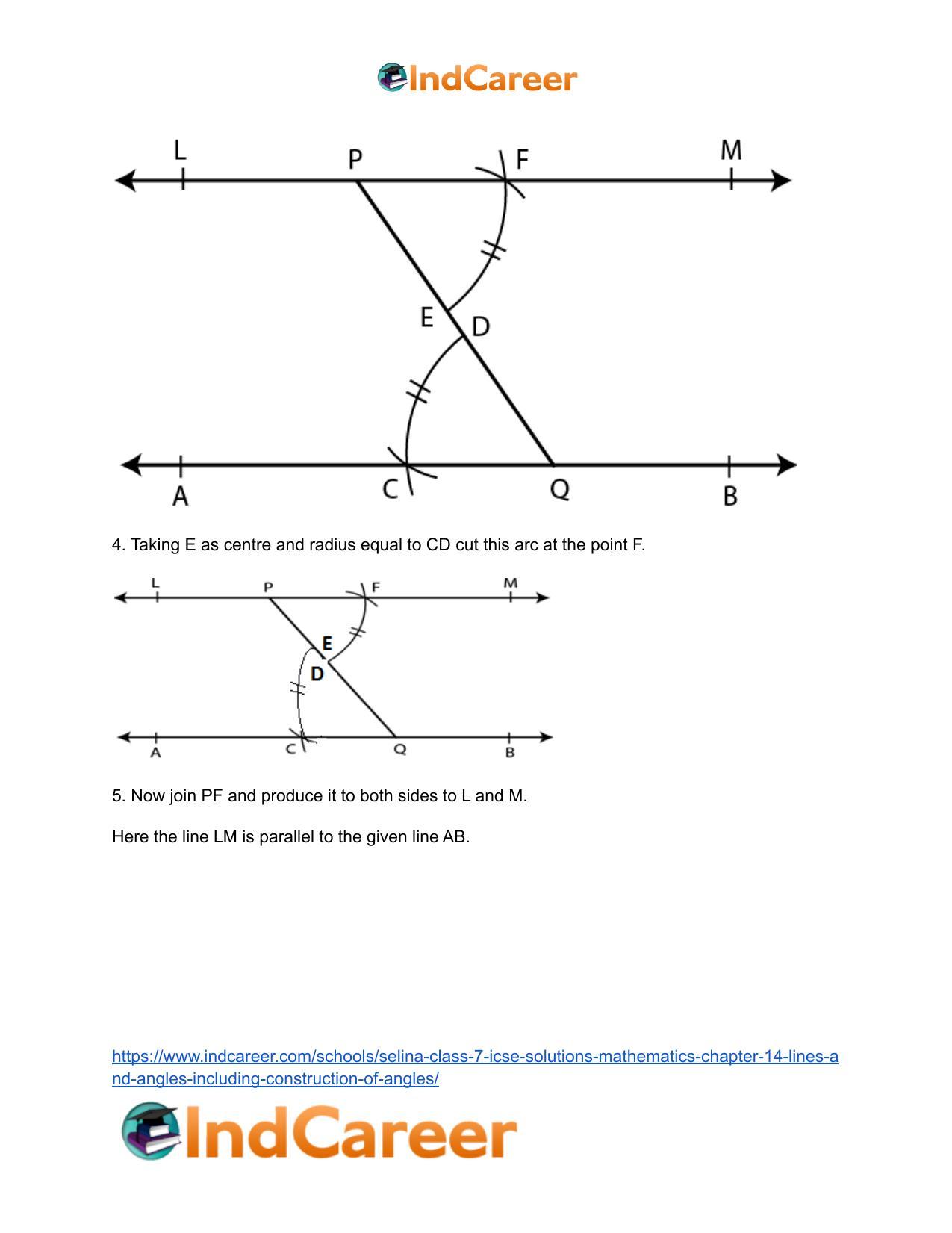 Selina Class 7 ICSE Solutions Mathematics : Chapter 14- Lines and Angles (Including Construction of Angles) - Page 106
