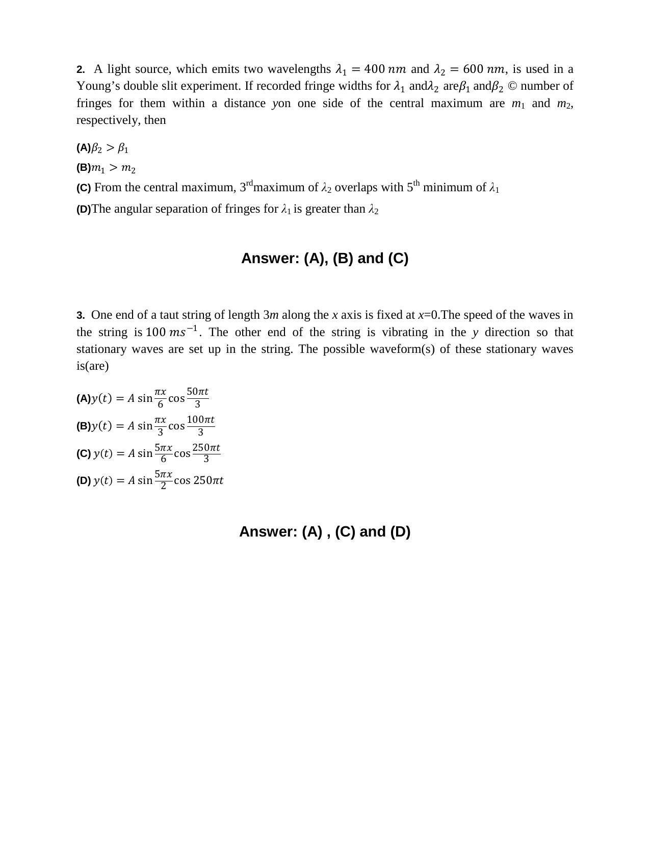 JEE (Advanced) 2014 Paper I Question Paper - Page 2