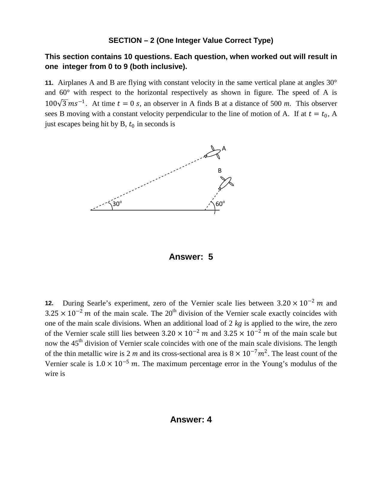 JEE (Advanced) 2014 Paper I Question Paper - Page 7