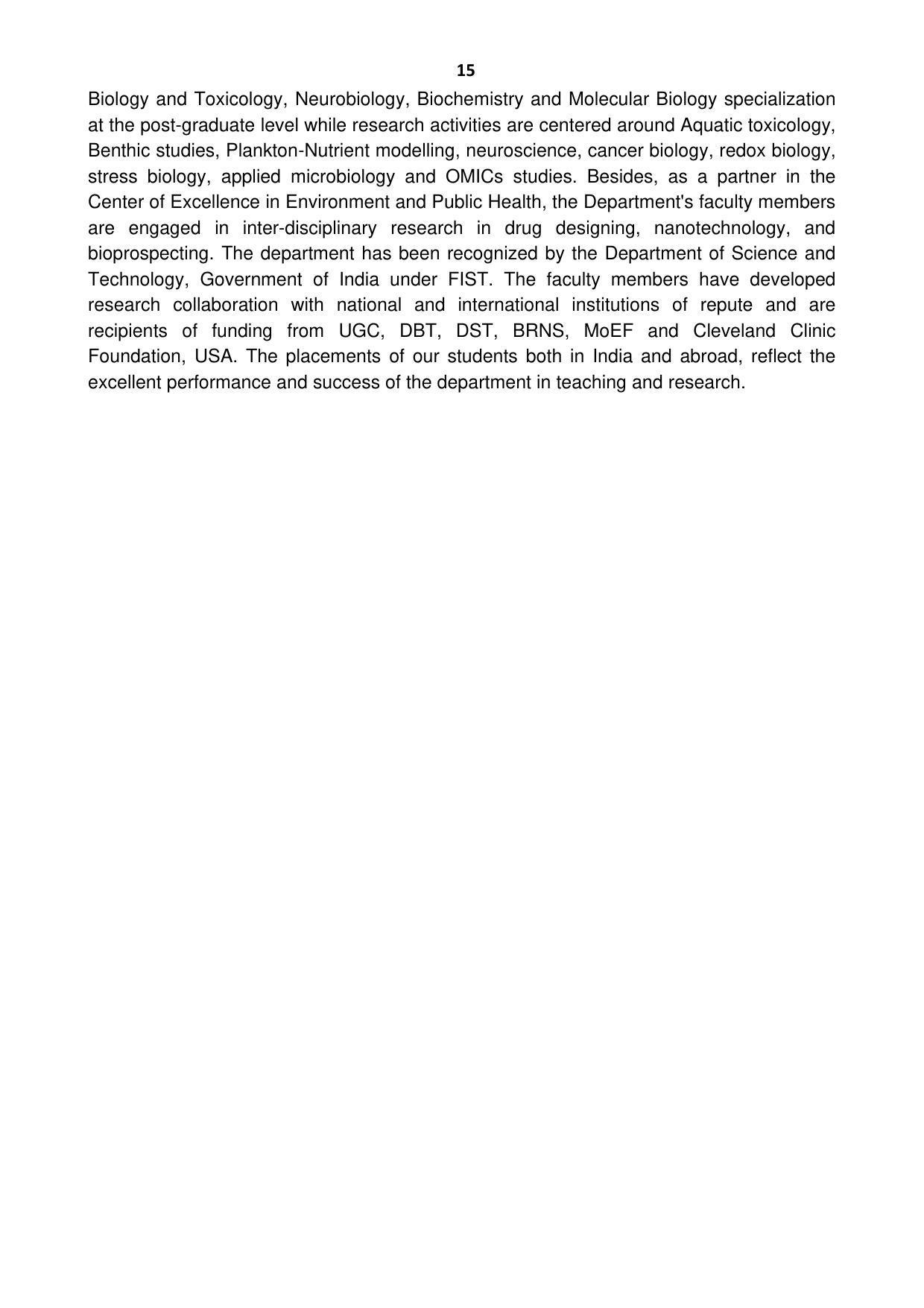 Ravenshaw University, Cuttack ADMISSION PROSPECTUS -2021-22 - Page 18