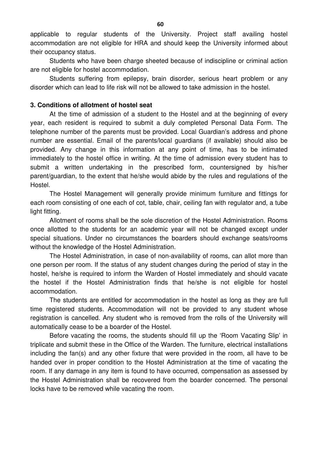 Ravenshaw University, Cuttack ADMISSION PROSPECTUS -2021-22 - Page 63