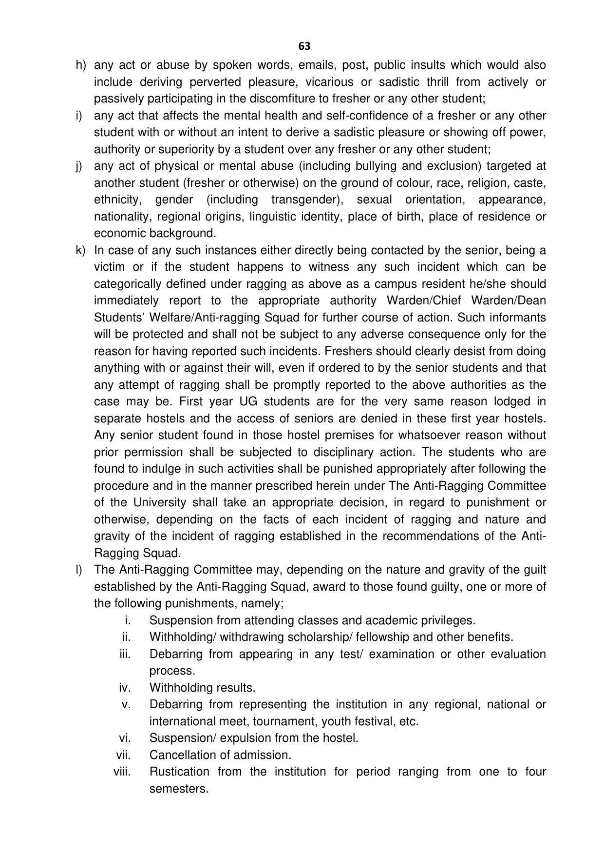 Ravenshaw University, Cuttack ADMISSION PROSPECTUS -2021-22 - Page 66