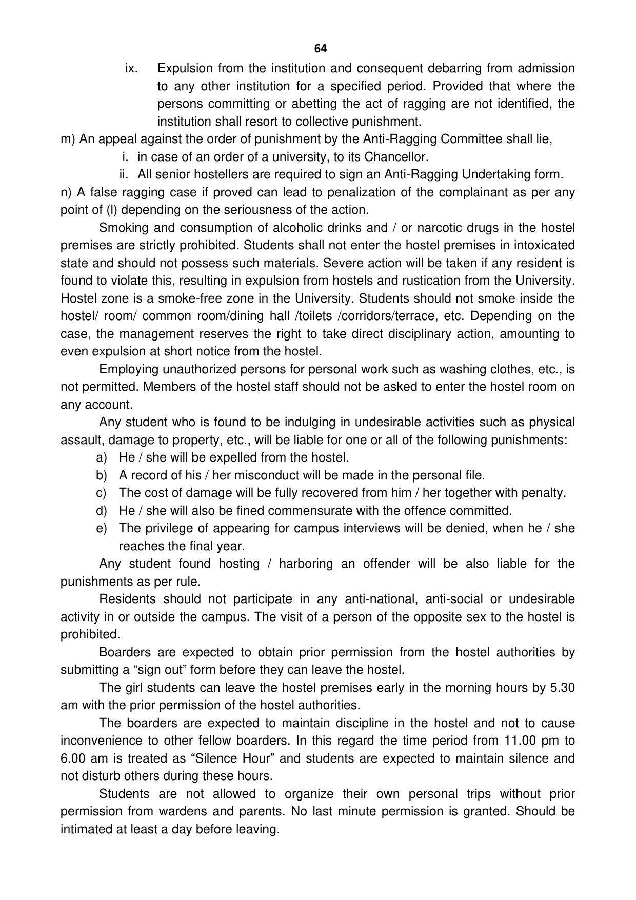 Ravenshaw University, Cuttack ADMISSION PROSPECTUS -2021-22 - Page 67