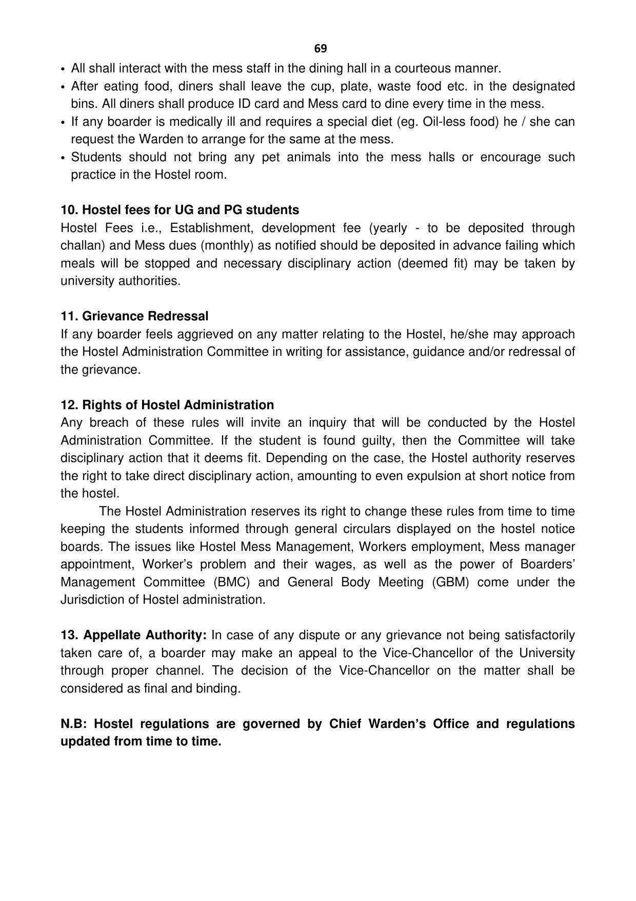 Ravenshaw University, Cuttack ADMISSION PROSPECTUS -2021-22 - Page 72