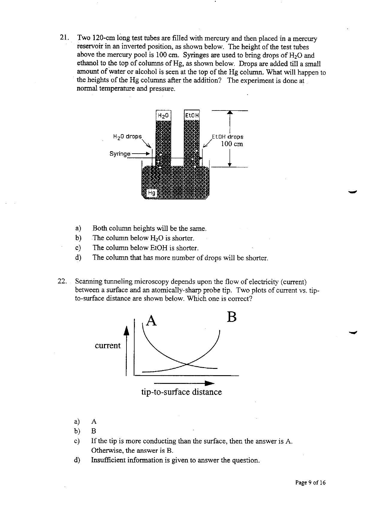 TIFR GS 2010 Chemistry Question Paper - Page 9