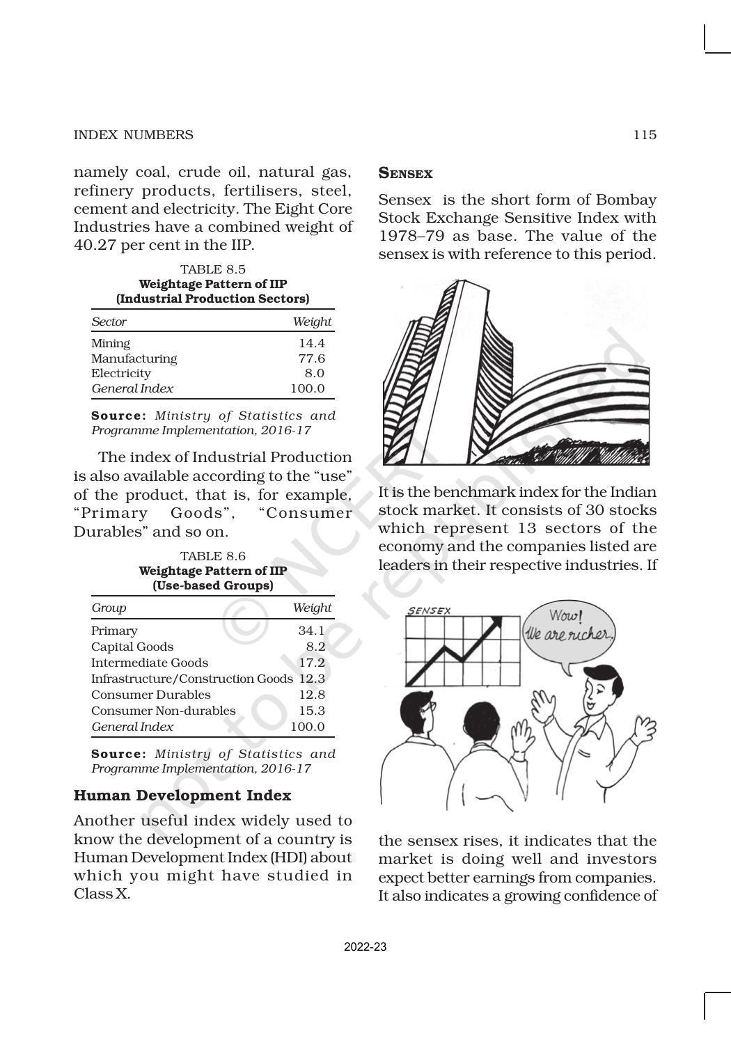 NCERT Book for Class 11 Economics (Statistic Economics) Chapter 8 Index Numbers - Page 9