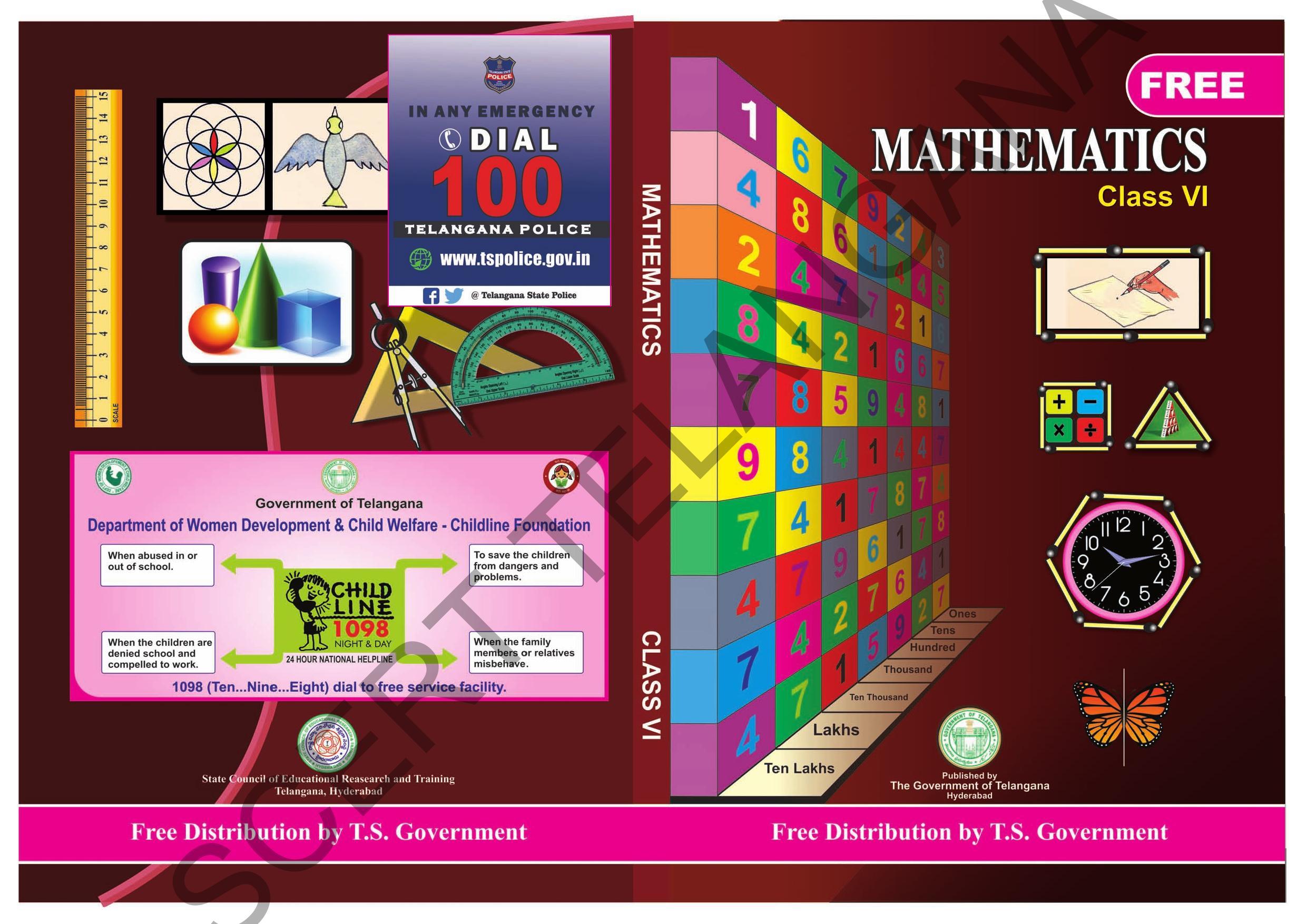 TS SCERT Class 6 Maths (English Medium) Text Book - Page 1