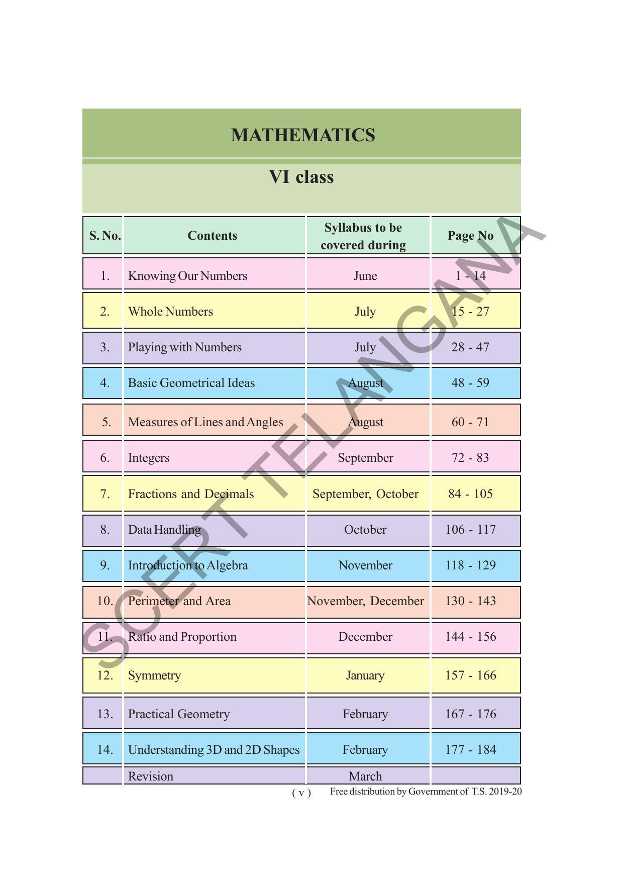 TS SCERT Class 6 Maths (English Medium) Text Book - Page 7