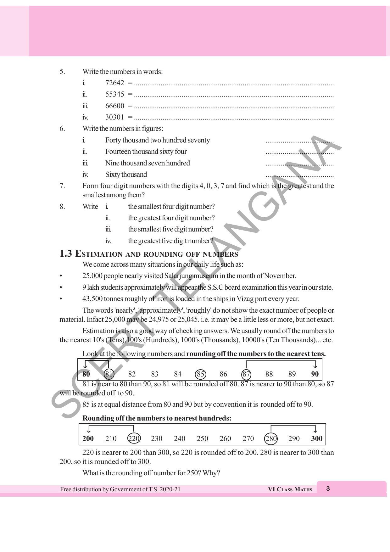 TS SCERT Class 6 Maths (English Medium) Text Book - Page 11