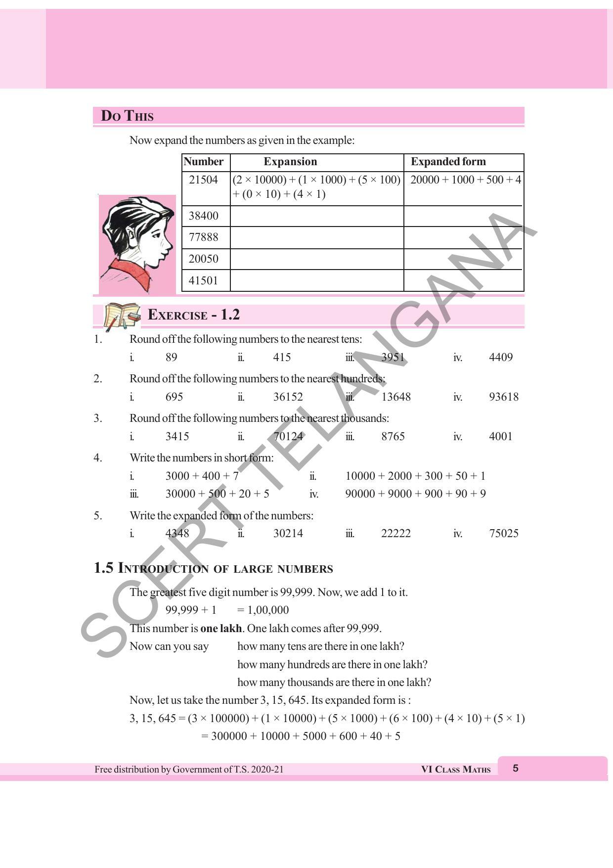 TS SCERT Class 6 Maths (English Medium) Text Book - Page 13