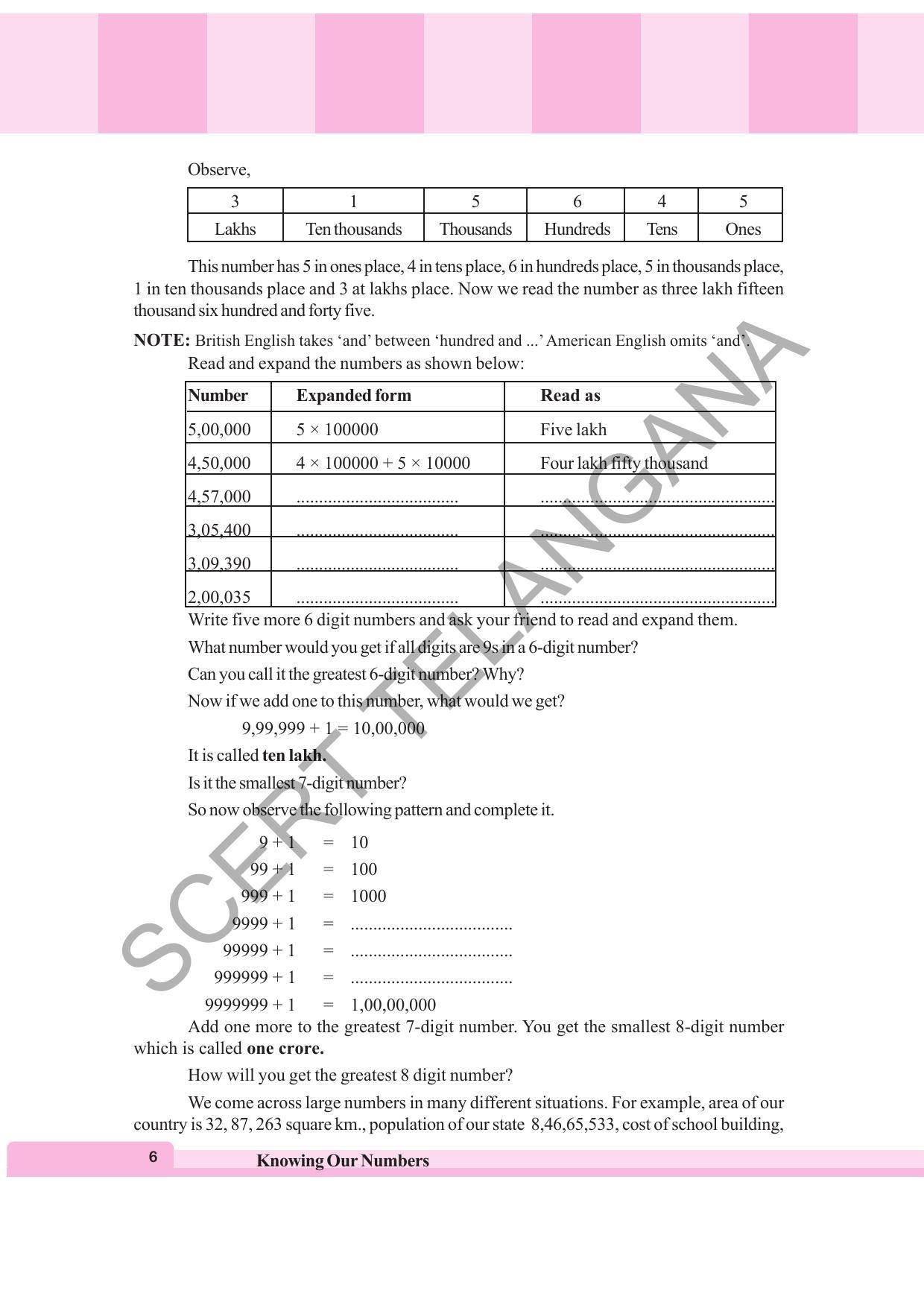 TS SCERT Class 6 Maths (English Medium) Text Book - Page 14