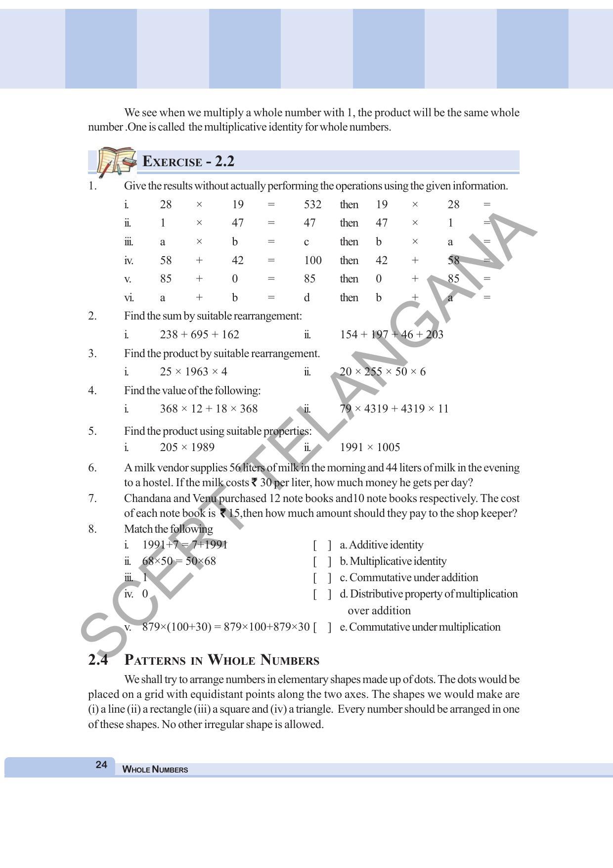 TS SCERT Class 6 Maths (English Medium) Text Book - Page 32
