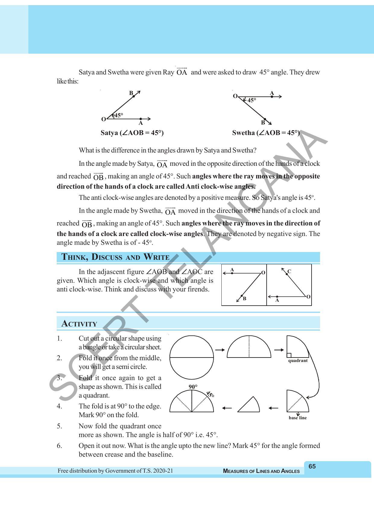 TS SCERT Class 6 Maths (English Medium) Text Book - Page 73