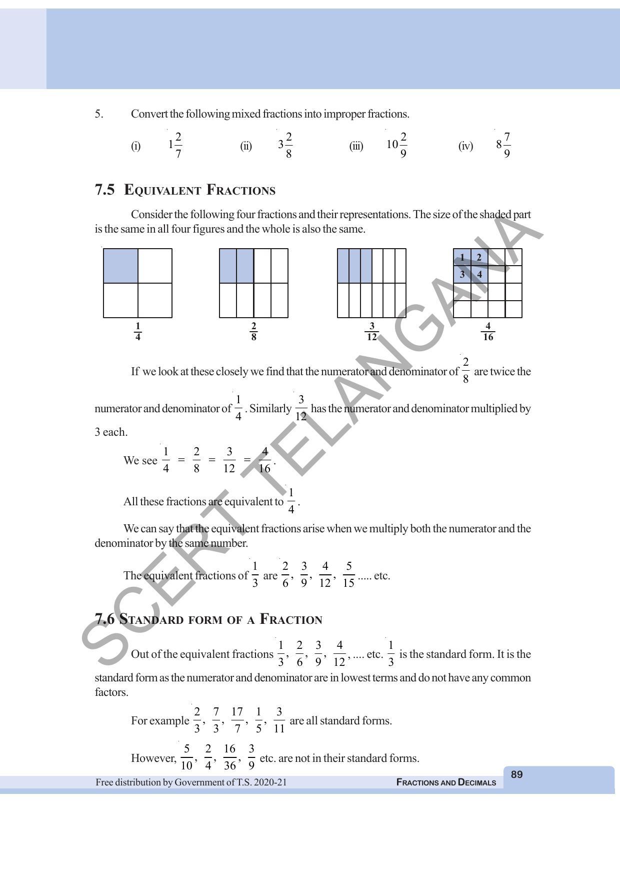 TS SCERT Class 6 Maths (English Medium) Text Book - Page 97