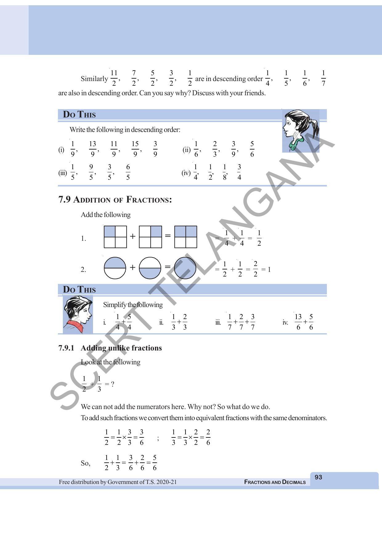 TS SCERT Class 6 Maths (English Medium) Text Book - Page 101
