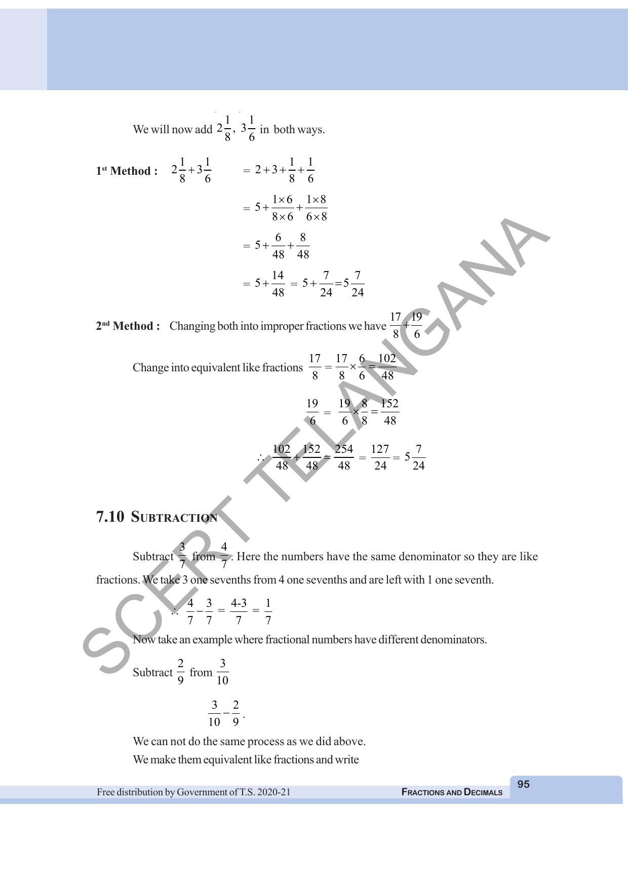 TS SCERT Class 6 Maths (English Medium) Text Book - Page 103