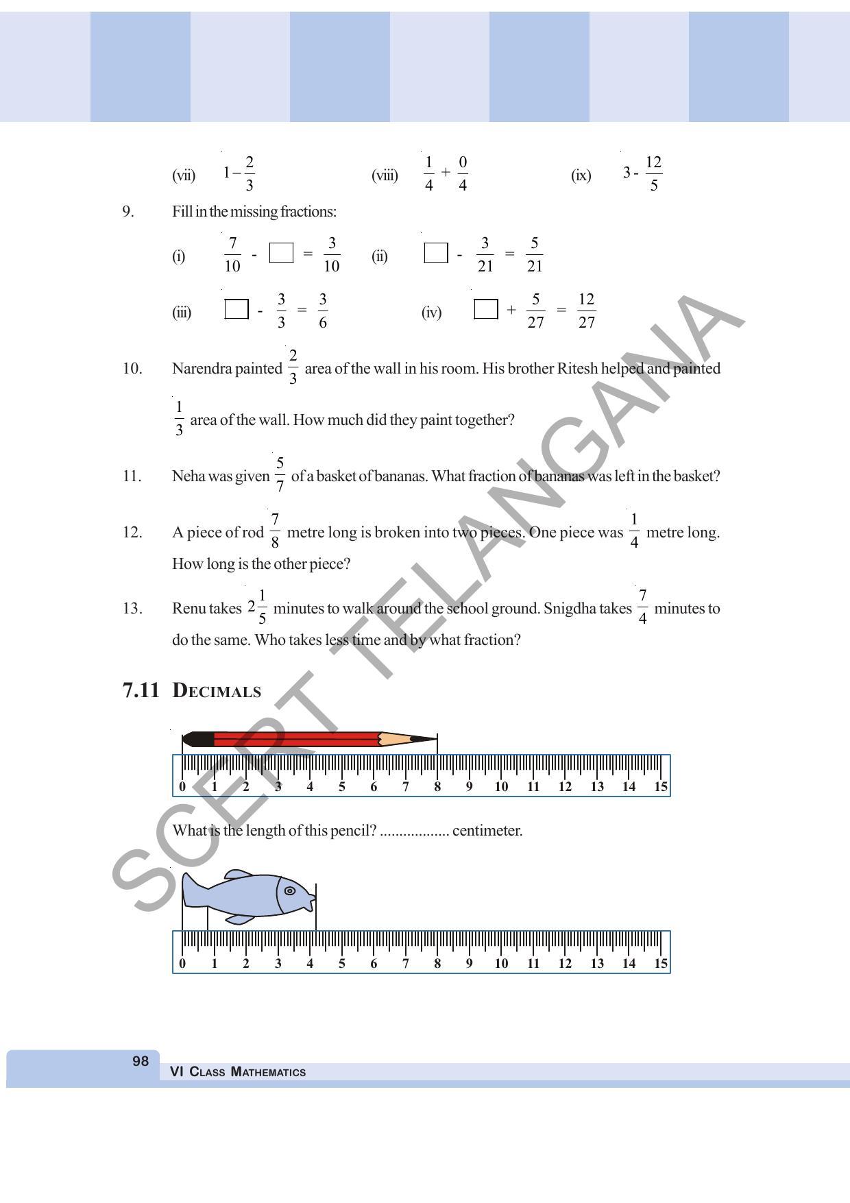 TS SCERT Class 6 Maths (English Medium) Text Book - Page 106