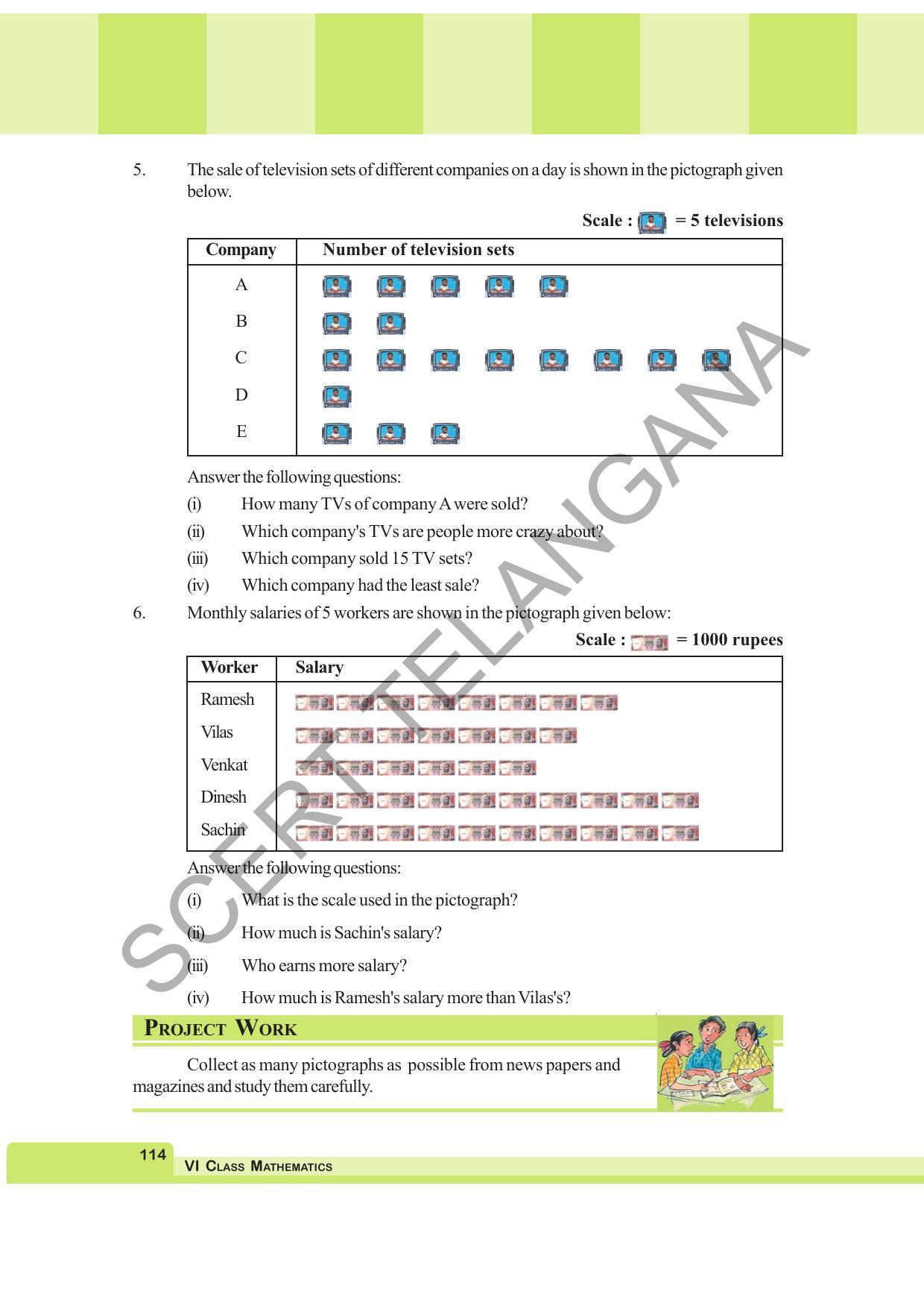 TS SCERT Class 6 Maths (English Medium) Text Book - Page 122