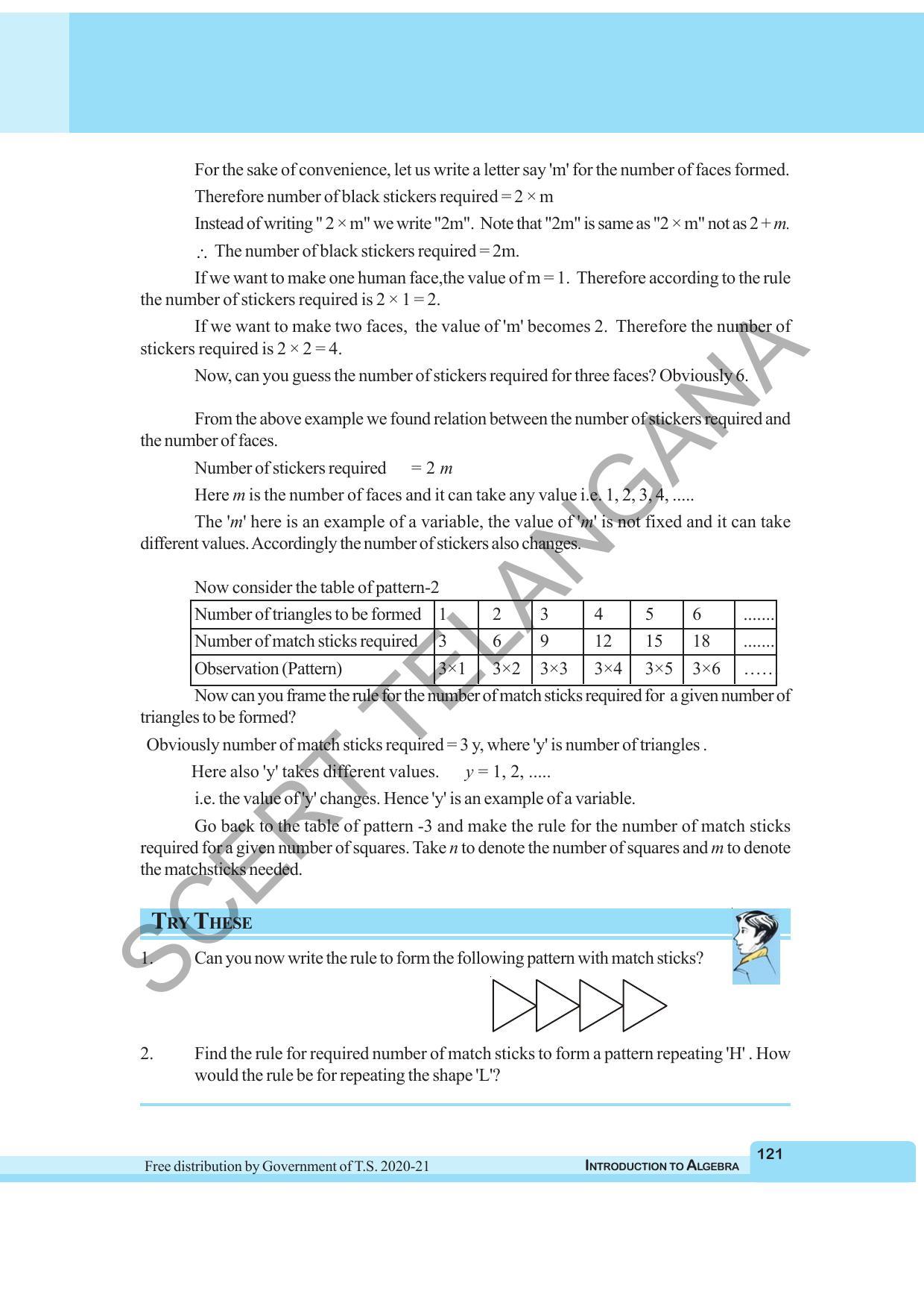 TS SCERT Class 6 Maths (English Medium) Text Book - Page 129