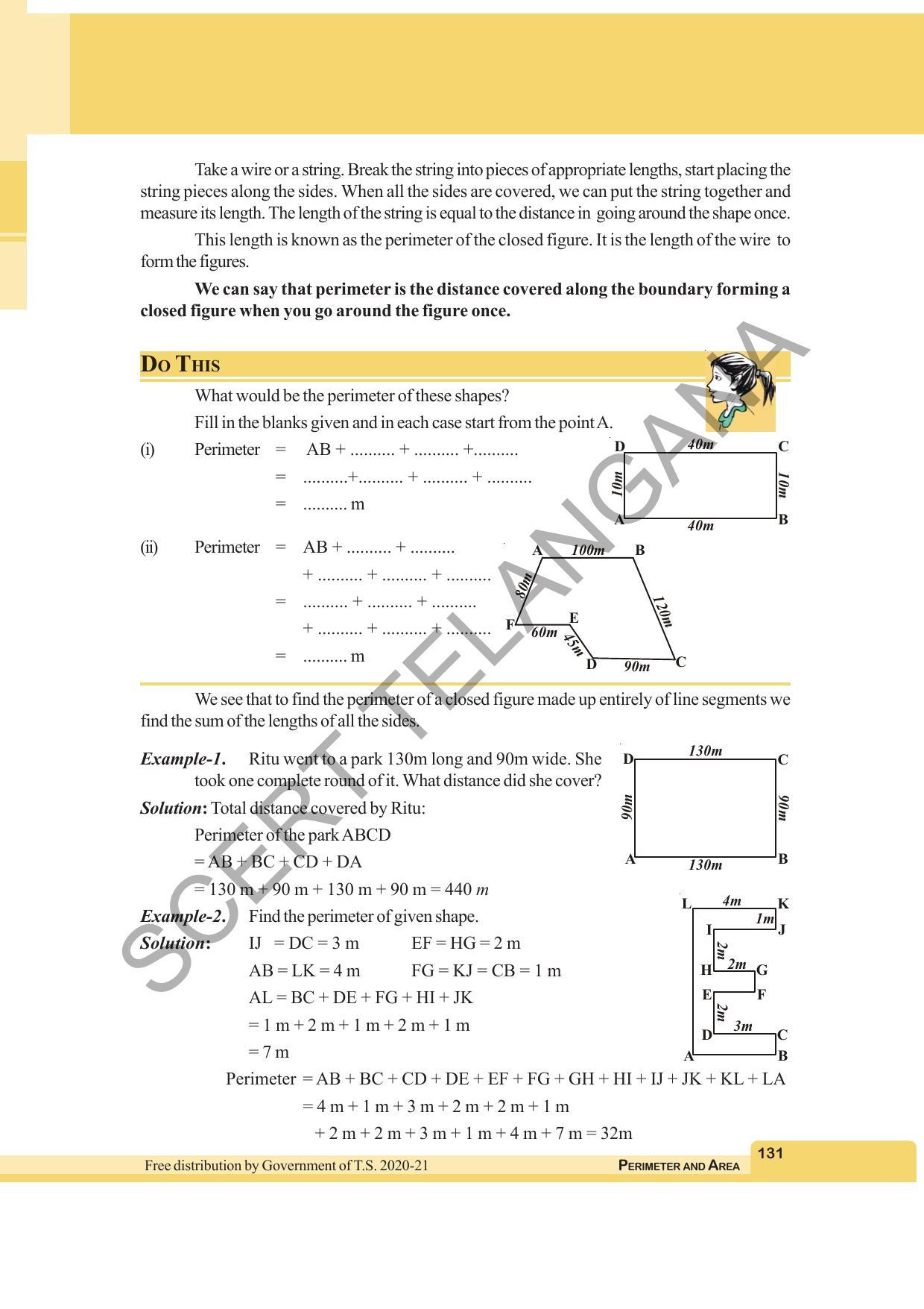 TS SCERT Class 6 Maths (English Medium) Text Book - Page 139